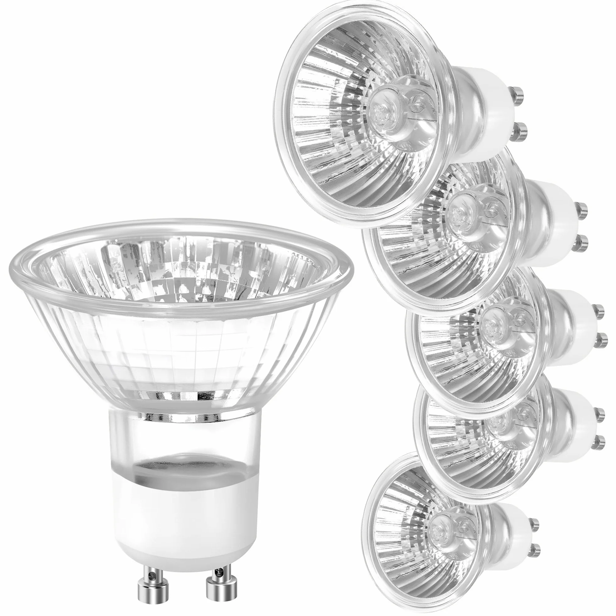 Ampoules halogènes MR16 GU5.3 12V 20W Lot de 6