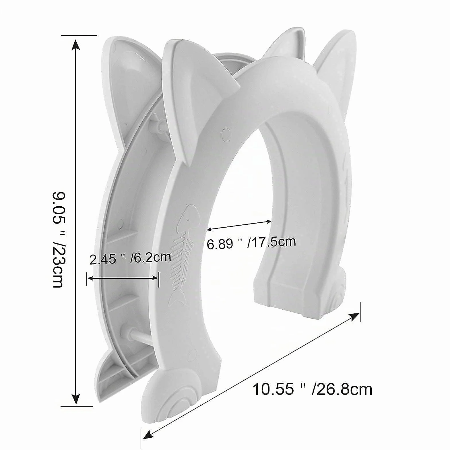 Chat chatière adaptée aux chats petite moyenne grande taille toilettes maison bassin