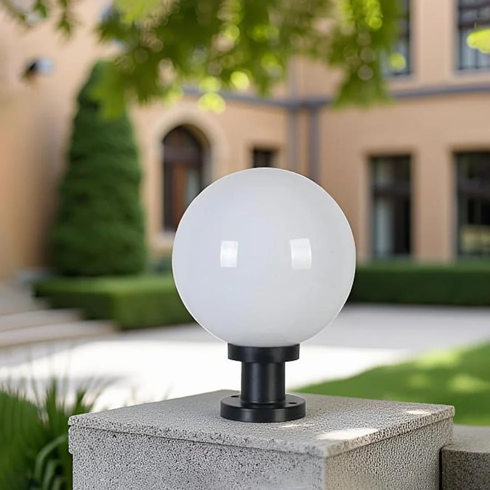 Lampadaire d'extérieur XINYASEE douille E27 fonte aluminium acrylique étanche pour paysage villa cour balcon