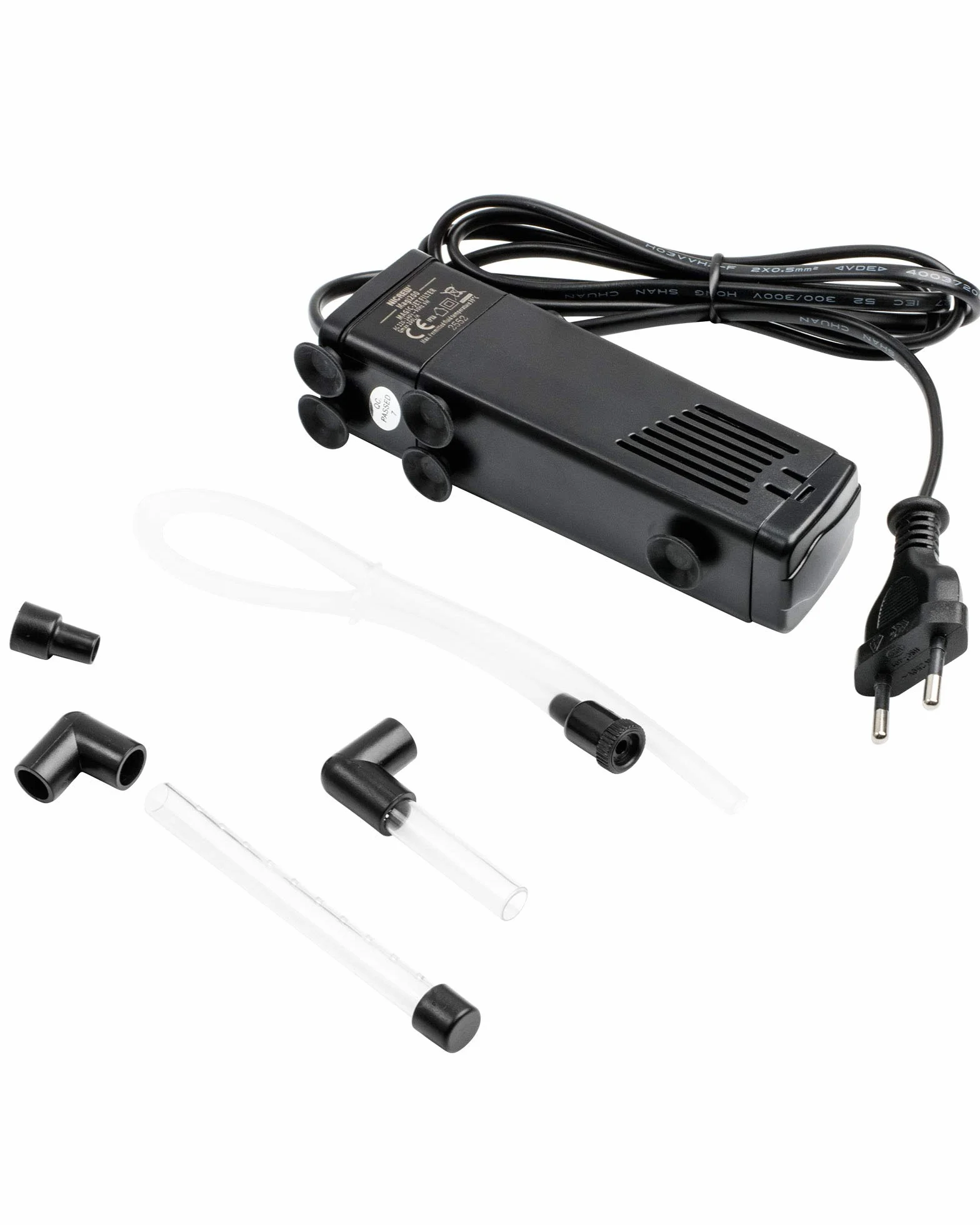 NICREW Filtre Intérieur Aquarium 20L, Pompe Filtre Eau Douce Salée