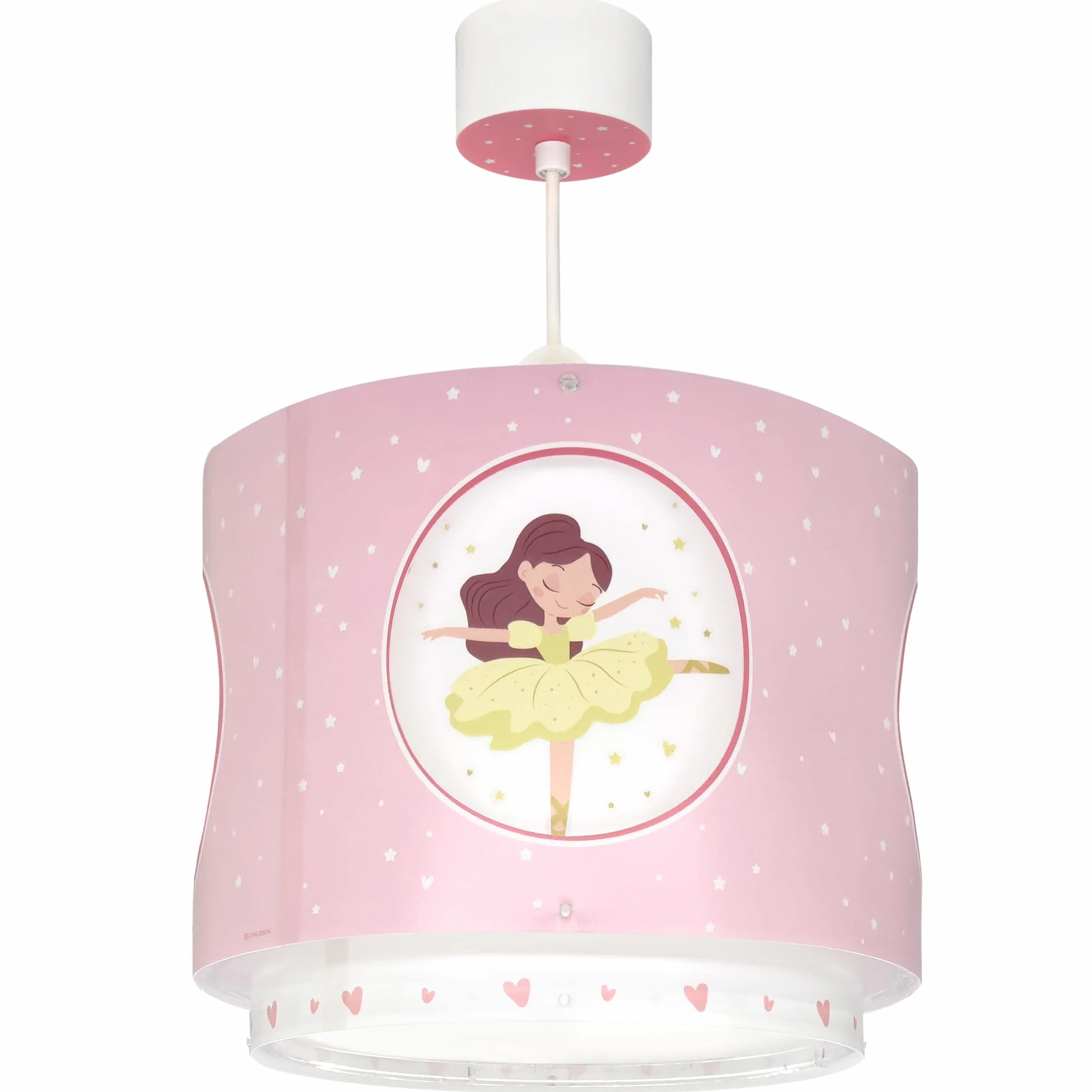 Dalber Lustre Chambre Lampe Suspension Enfand ballerine Rose E27
