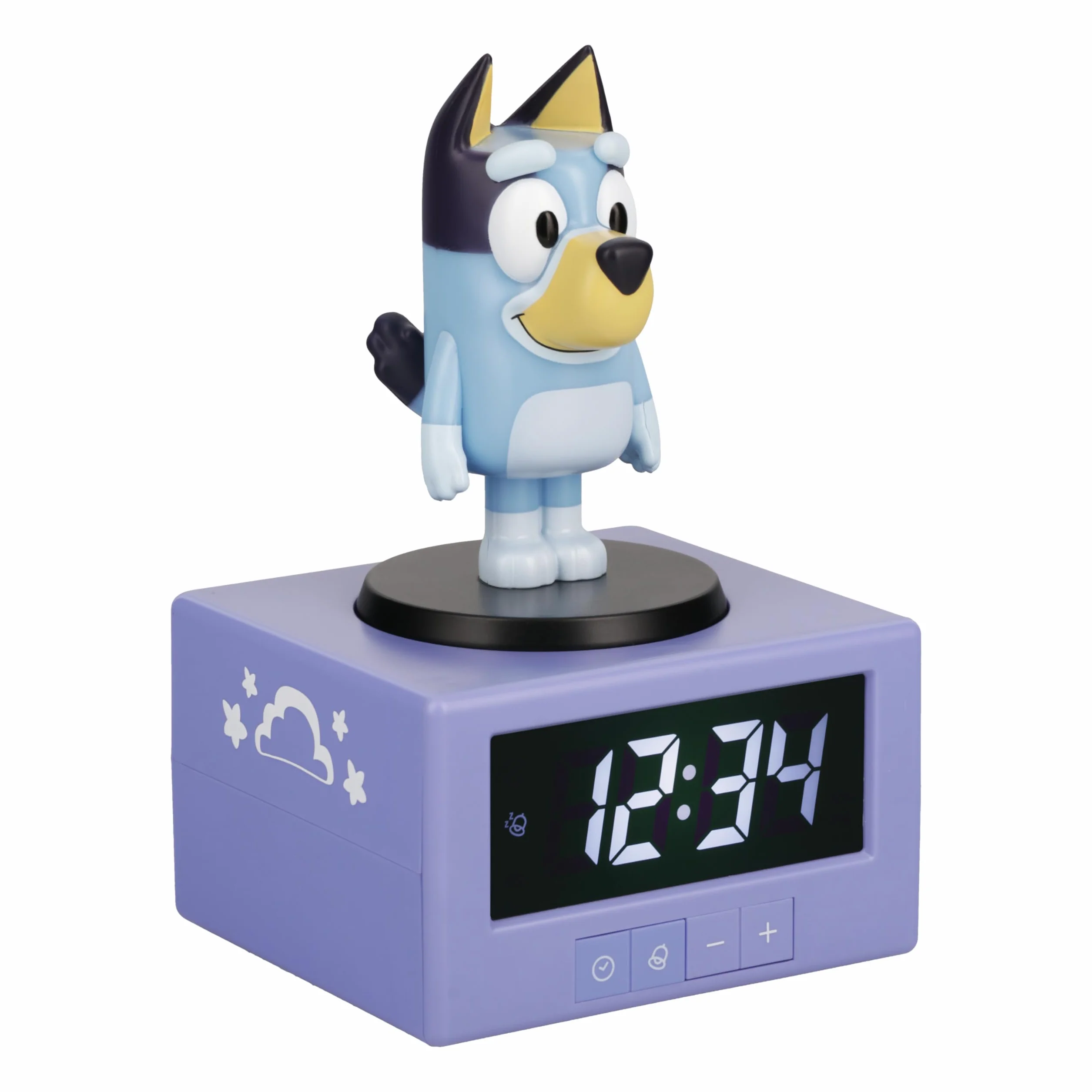 Paladone Réveil Numérique avec Veilleuse et Musique Bluey – Produit Officiel pour Enfants, Décoration de Chambre