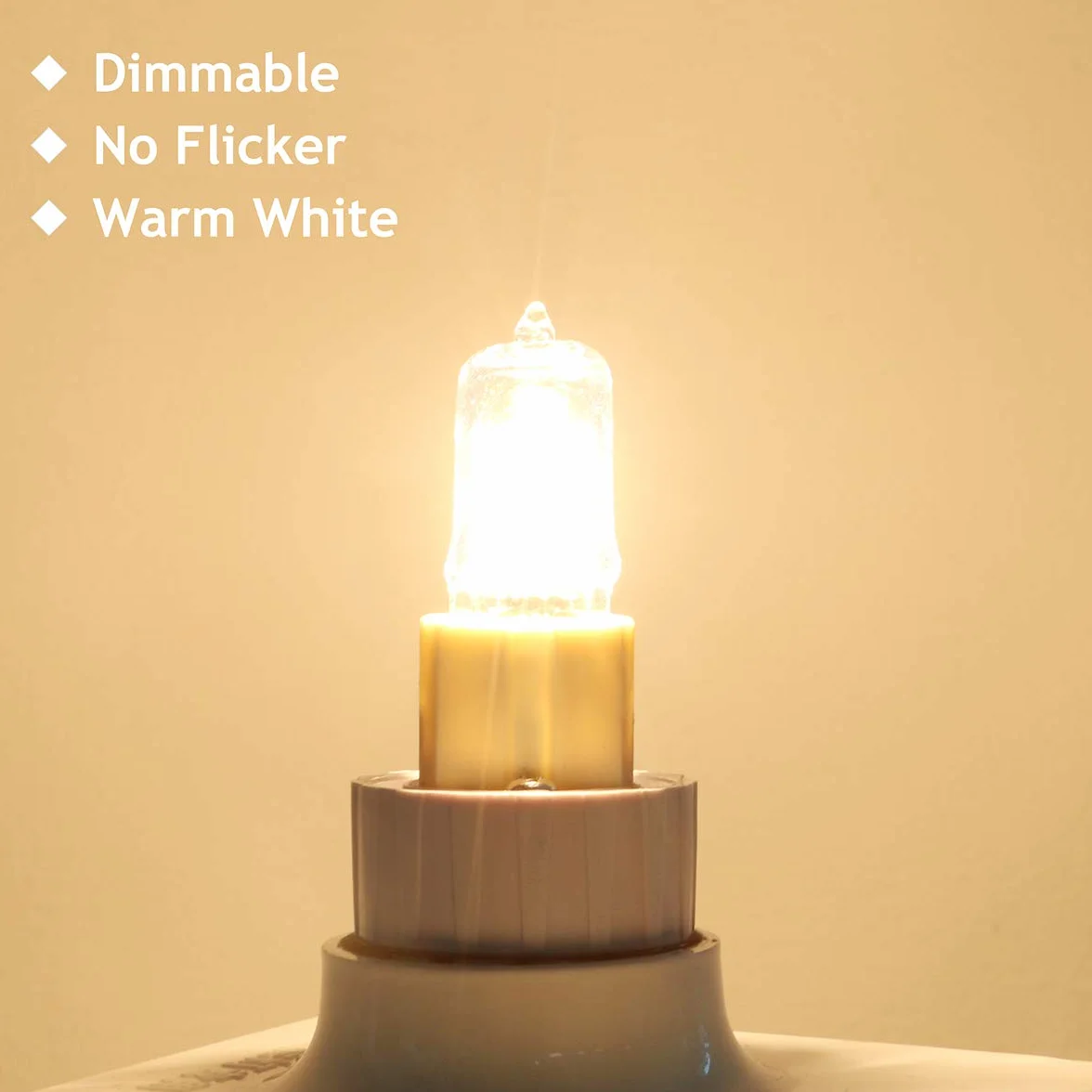 G9 Ampoules Halogènes 28W 230V 370Lm 2800K Dimmable Blanc Chaud Paquet de 10
