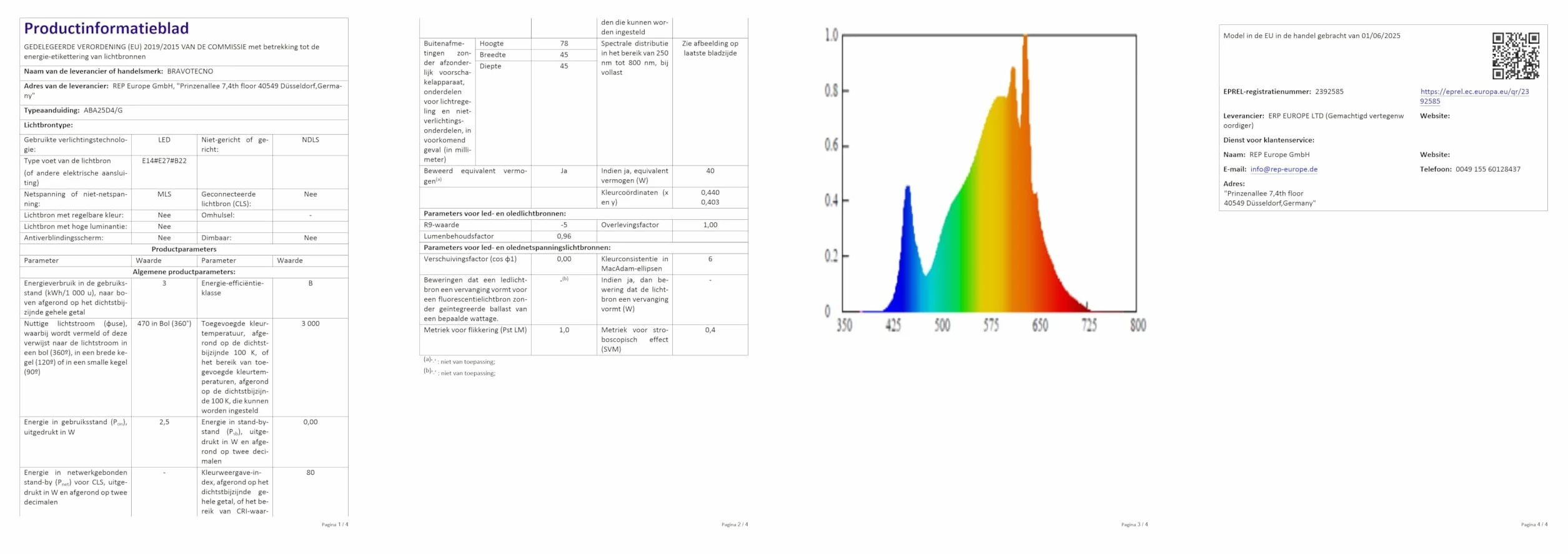 Ampoule LED E14 Blanc Chaud 3000K 2,5W 470LM G45 Équivalent 40W Angle 360° Lot de 6