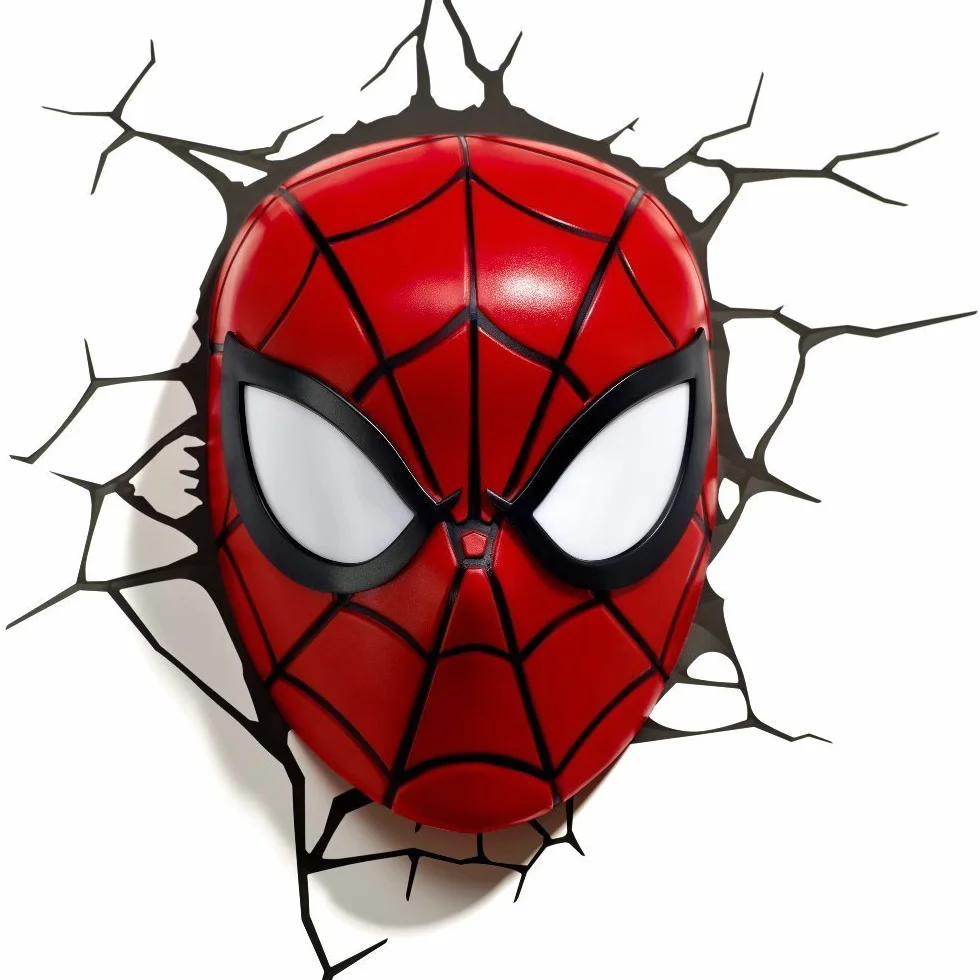 Marvel 3D Deco Light Masque Spider-Man Rouge