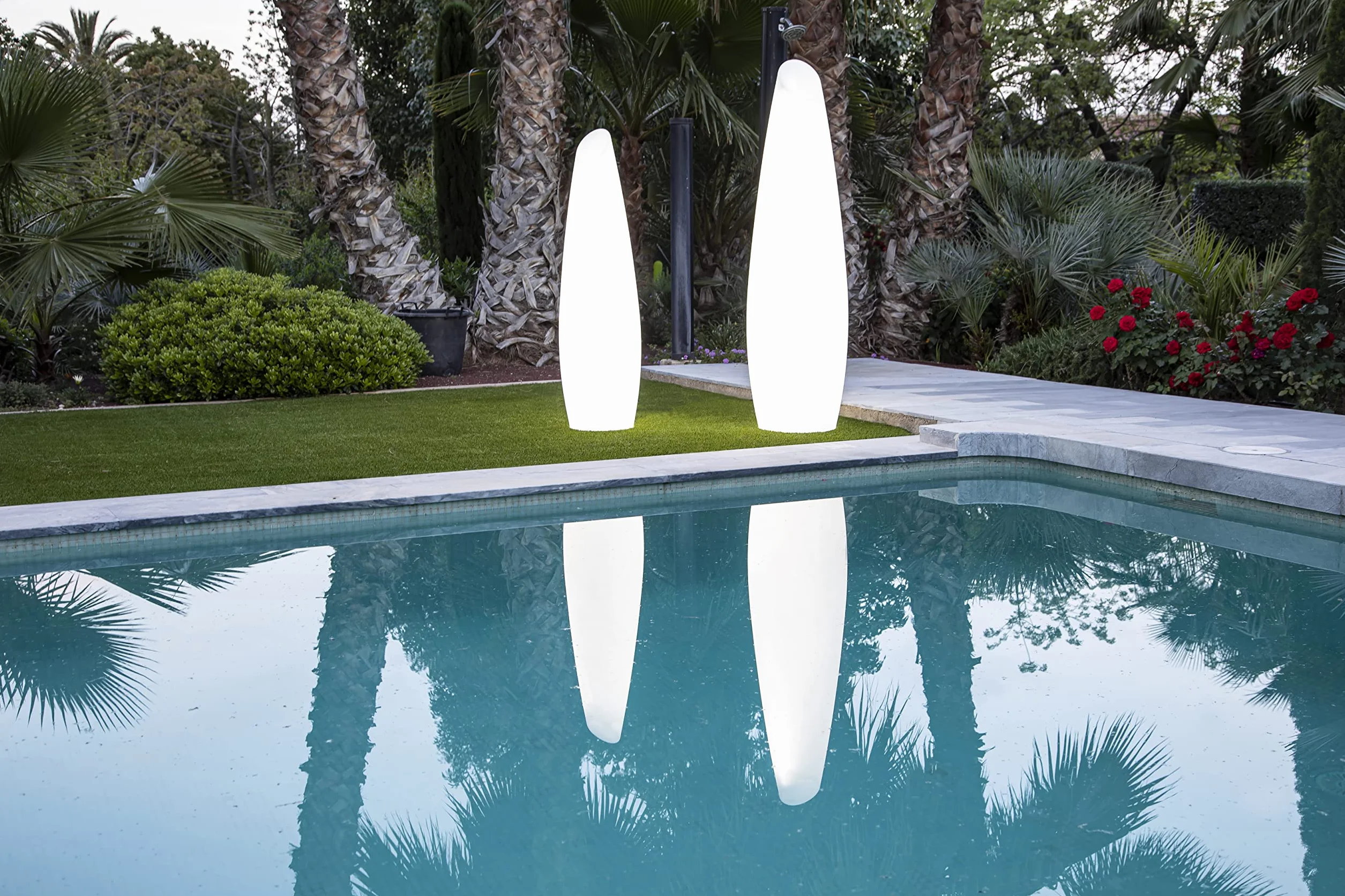 Lampe sur pied Fredo 140 cm extérieur intérieur lumière blanche chaude 3000 K terrasse