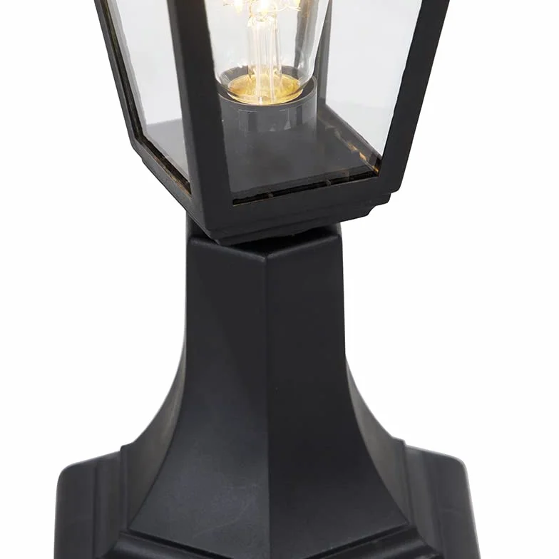 QAZQA Lampe sur pied extérieur 1 lumière L 150 mm Noir