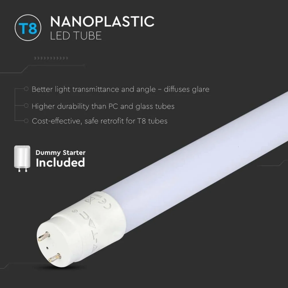 V-TAC T8 LED Tube 60cm 7.5W 850 Lumens 6500K Samsung Chip