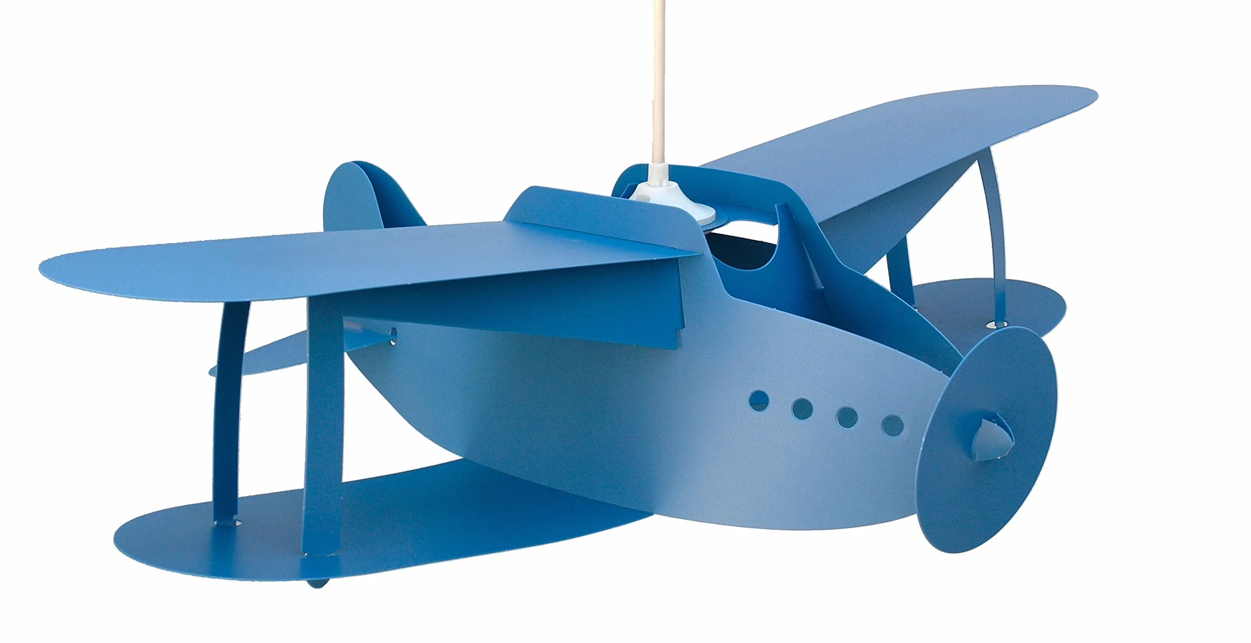 R&M Coudert Lampe de Plafond Suspension Avion Bleu Chambre Enfant