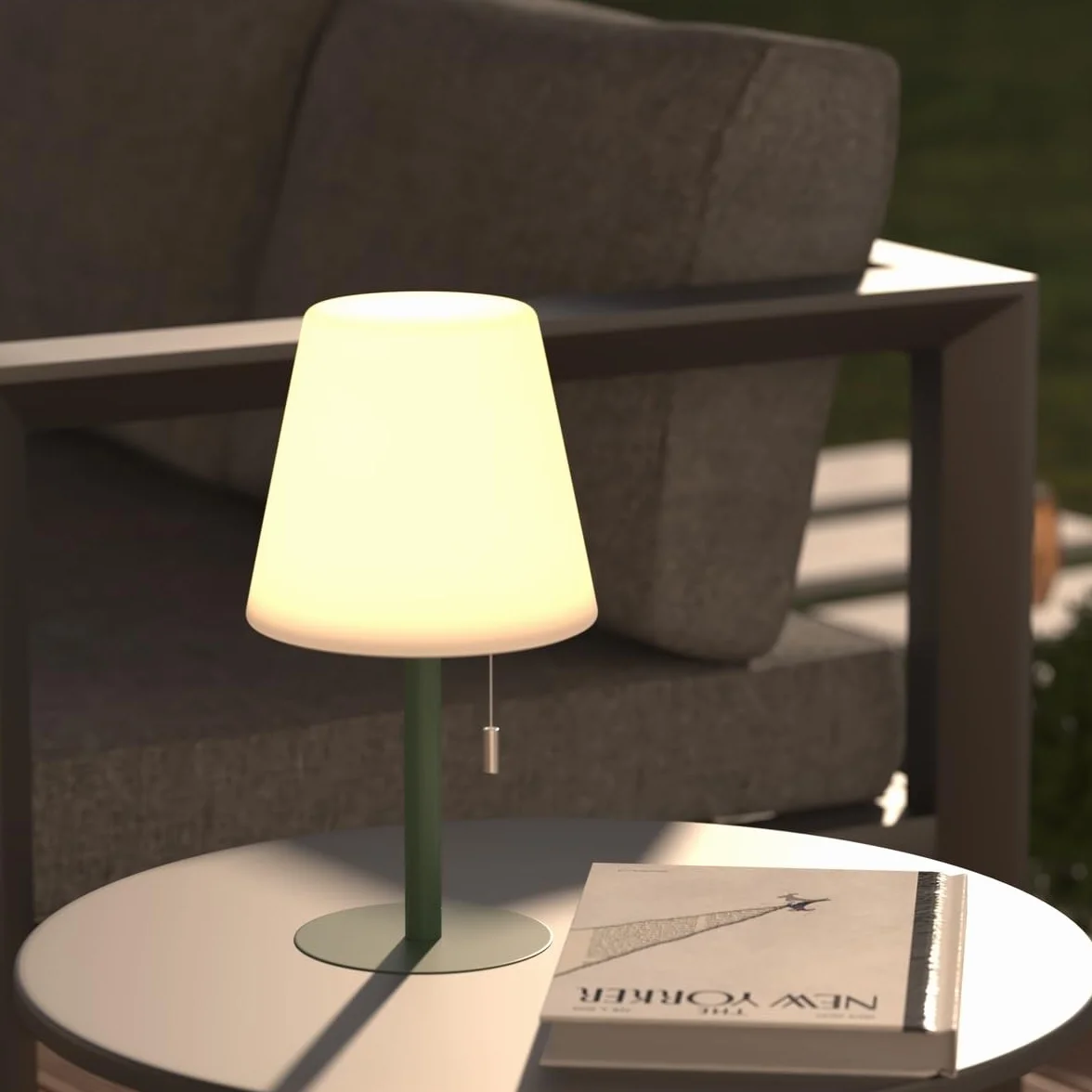 Atmosphera Lampe d'Extérieur Sans Fil Zack D 16 x H 30 cm LED Rechargeable 3 Modes Autonomie 10h