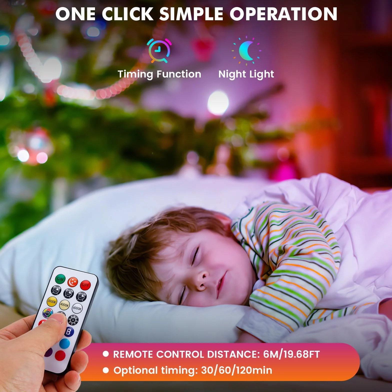 Ampoule Rechargeable USB C E27 RGB LED 9+3 Températures de Couleur Dimmable Touch Control 2600mAh 8W A19 2 Pack