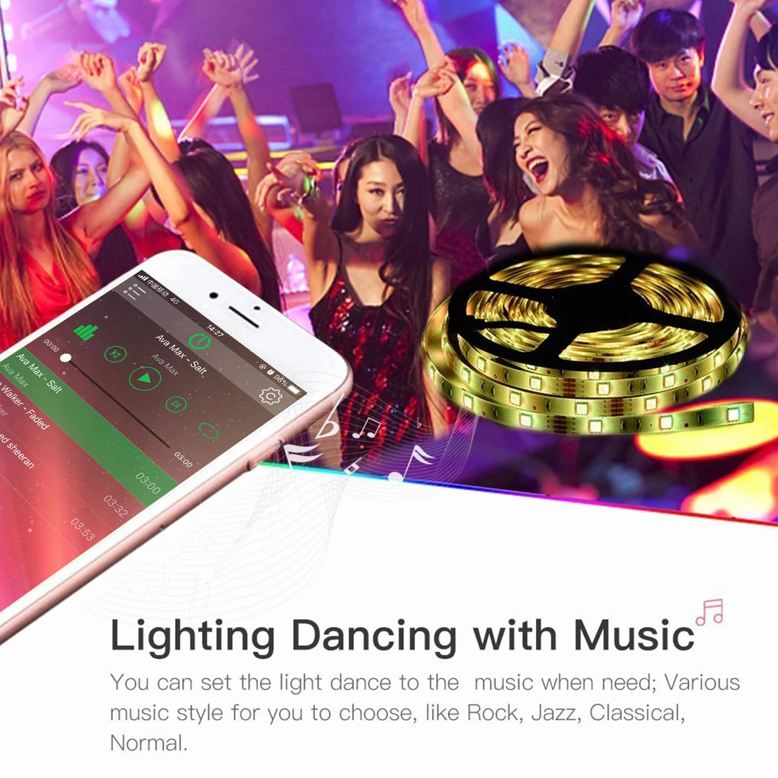 Récepteur Bluetooth ALED LIGHT Télécommande IR 40 Touches Contrôleur Bluetooth Ruban LED RGB Contrôlé par APP Smartphone