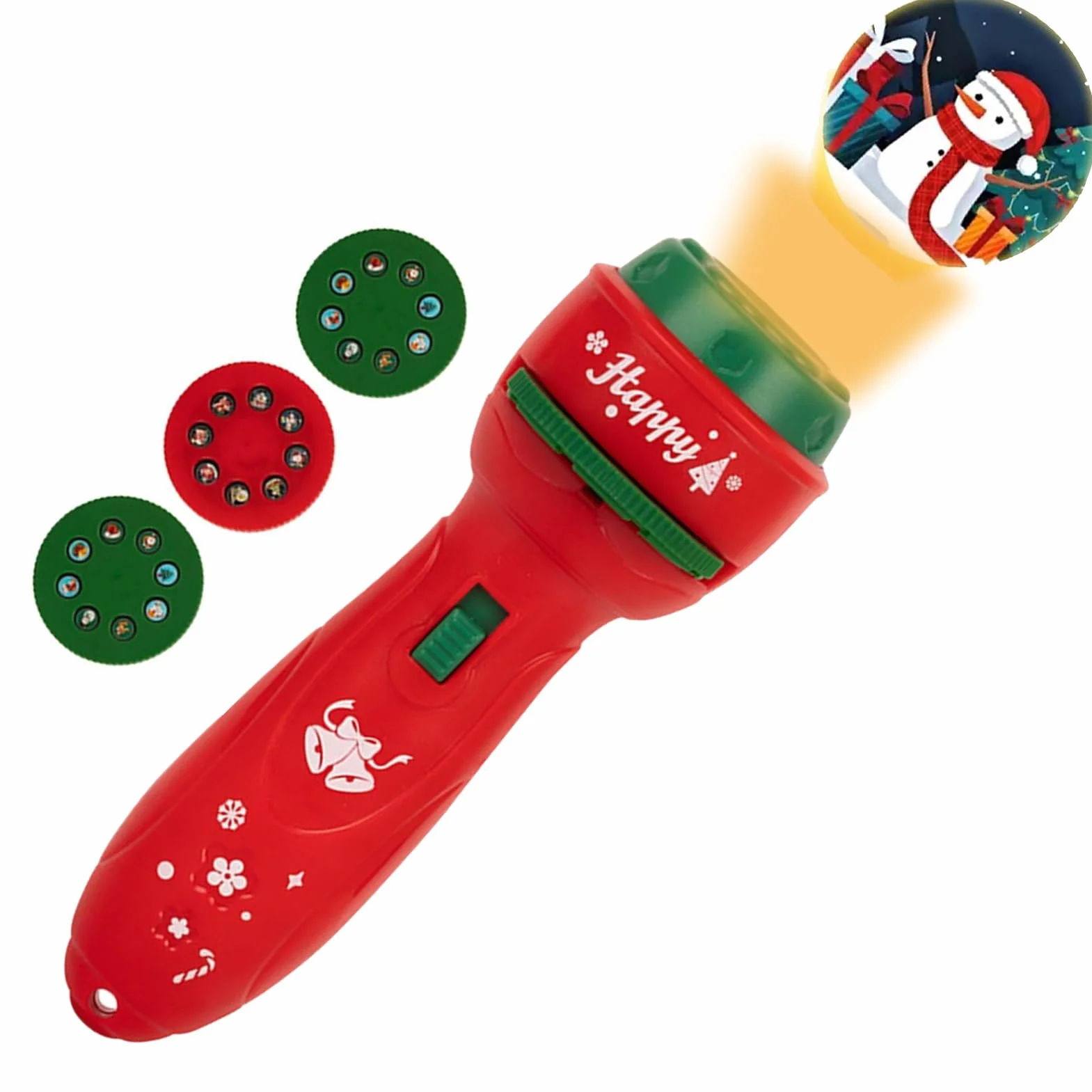 Lampe Torche Enfant 24 Motifs Projecteur Veilleuse Nuit Fêtes Noël Cadeau Anniversaire