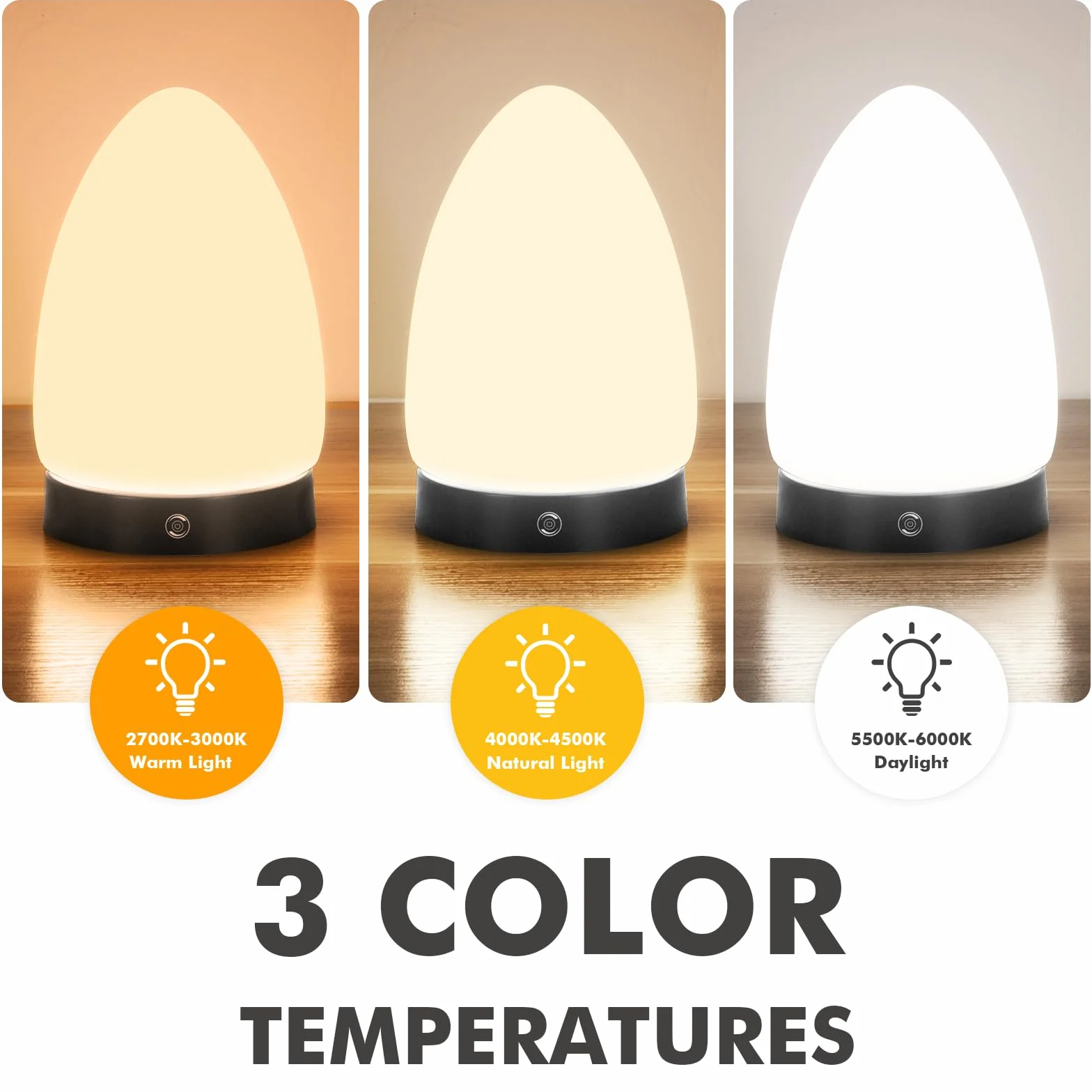 Lampe de luminothérapie 10.000 Lux avec télécommande, 3 températures de couleur, LED sans scintillement