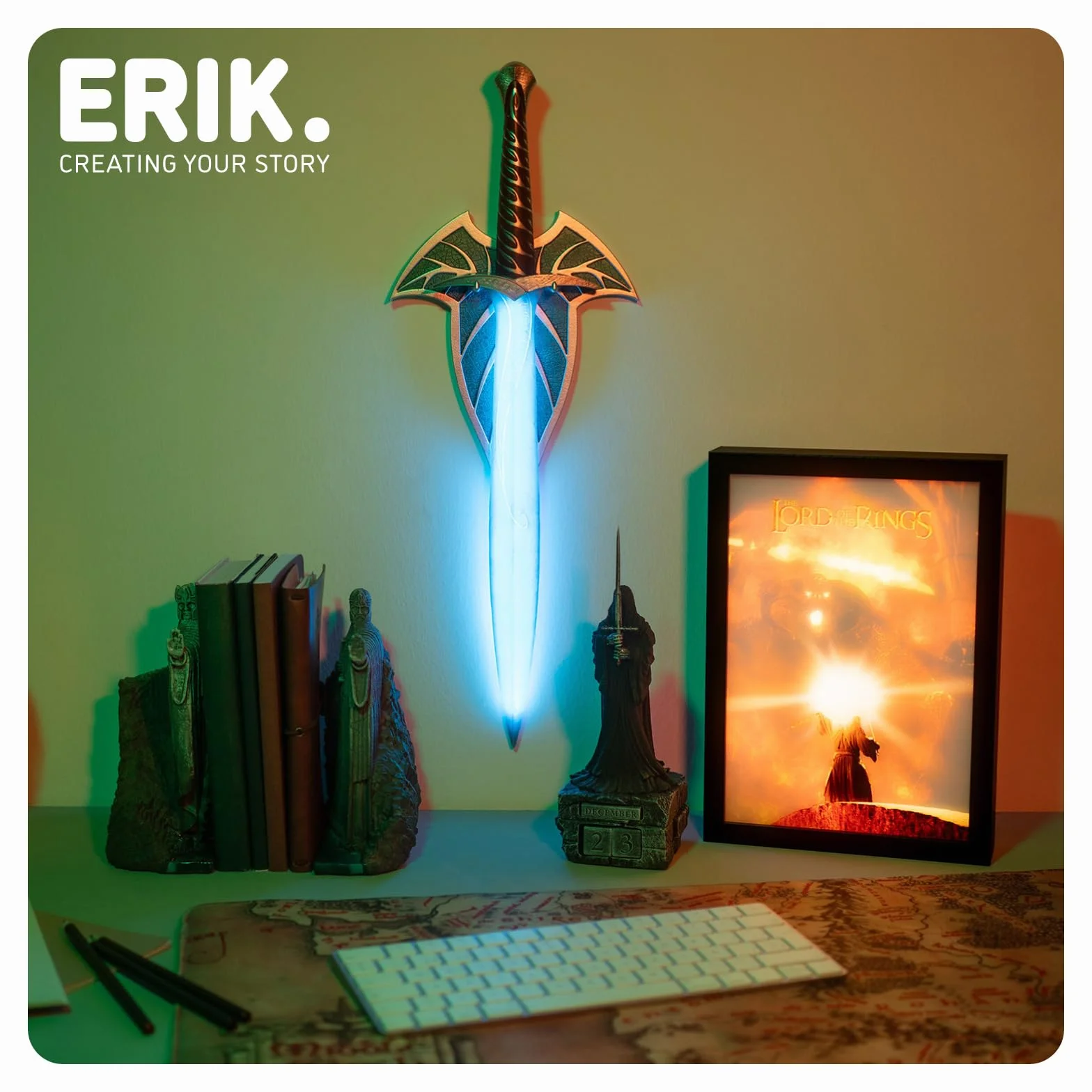 Lampe Seigneur des Anneaux Lampe Décorative Figurine Objets Idée Cadeau Geek