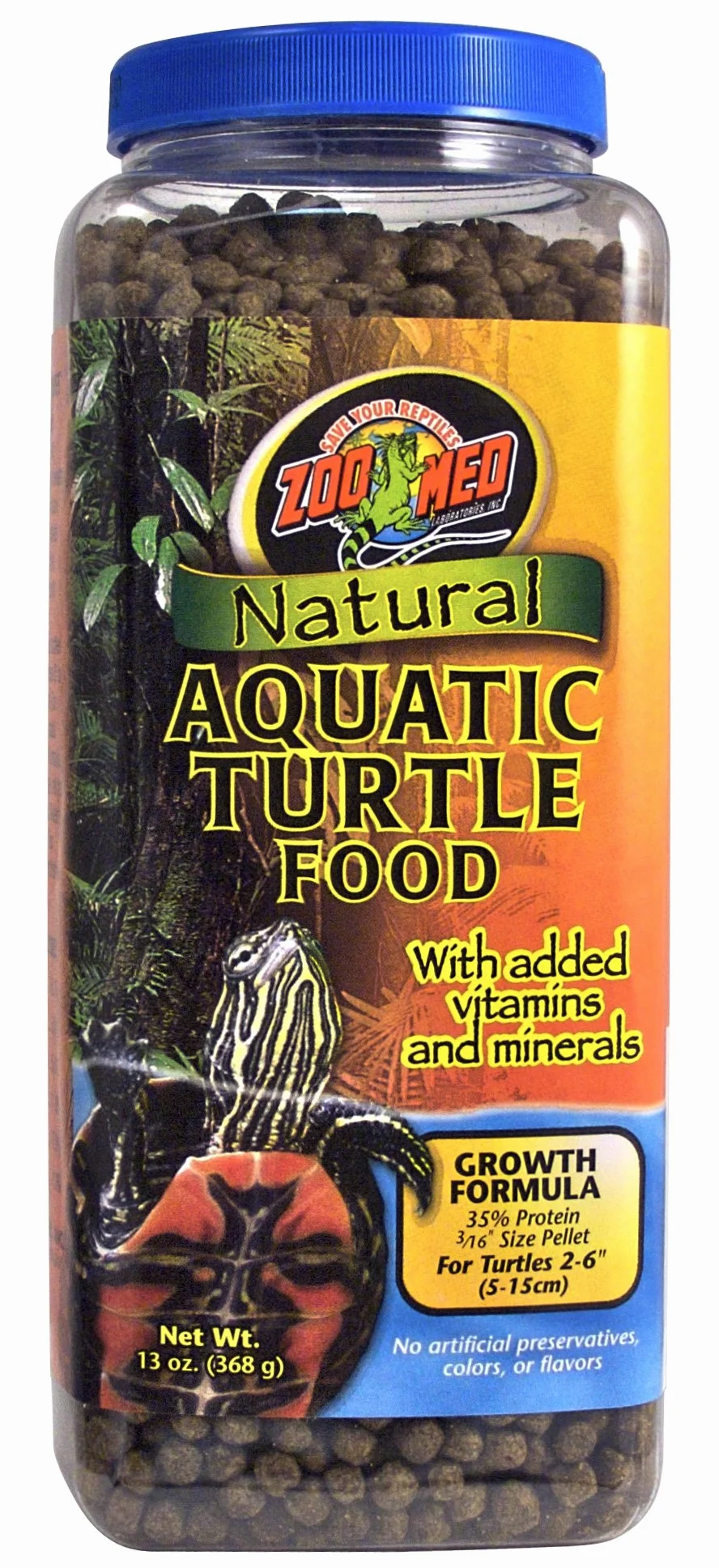 Zoo Med Growth Formula Alimentation Naturelle pour Tortue Aquatique 368 g