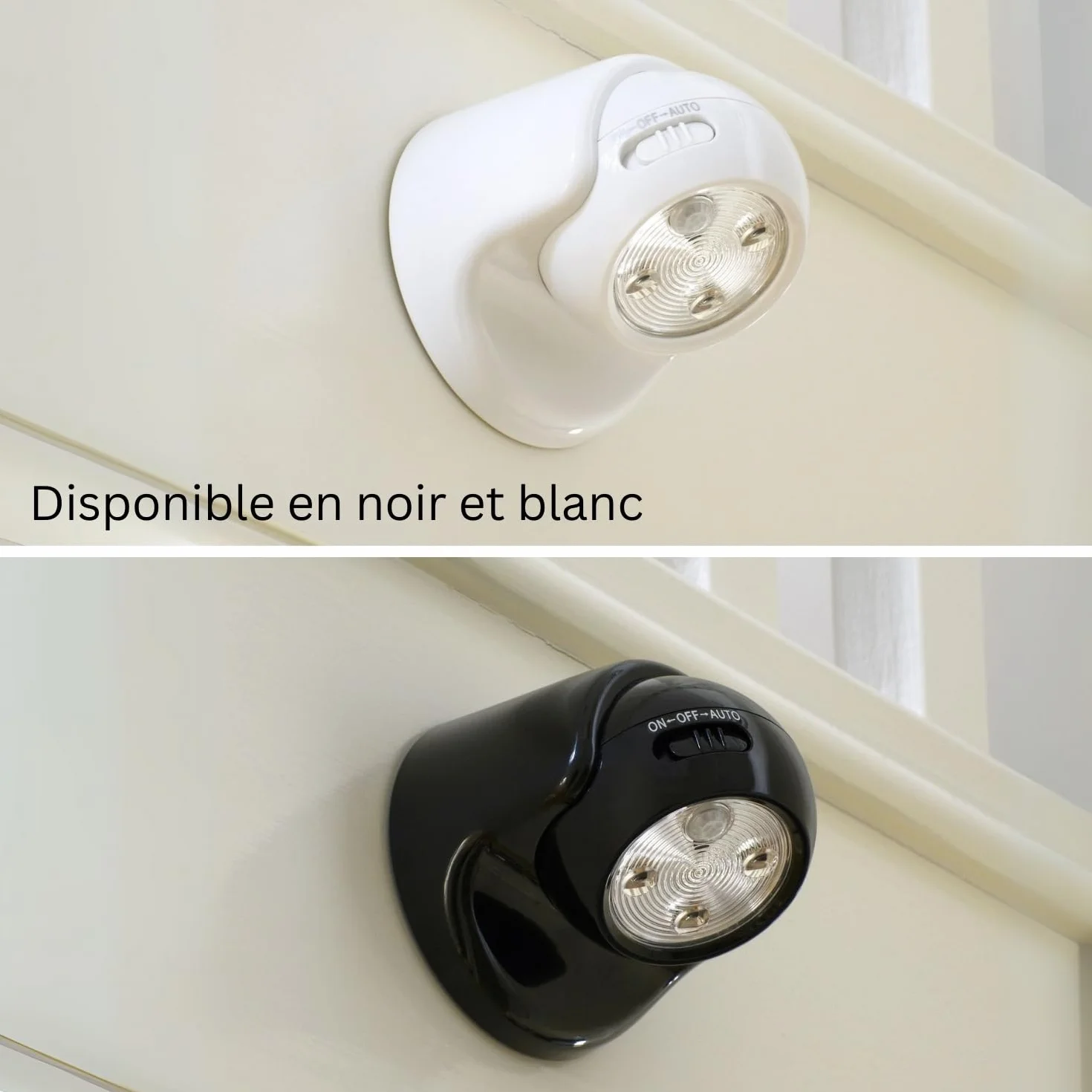Auraglow Lampe de sécurité PIR avec détecteur de mouvement, Lampe de jardin Blanc