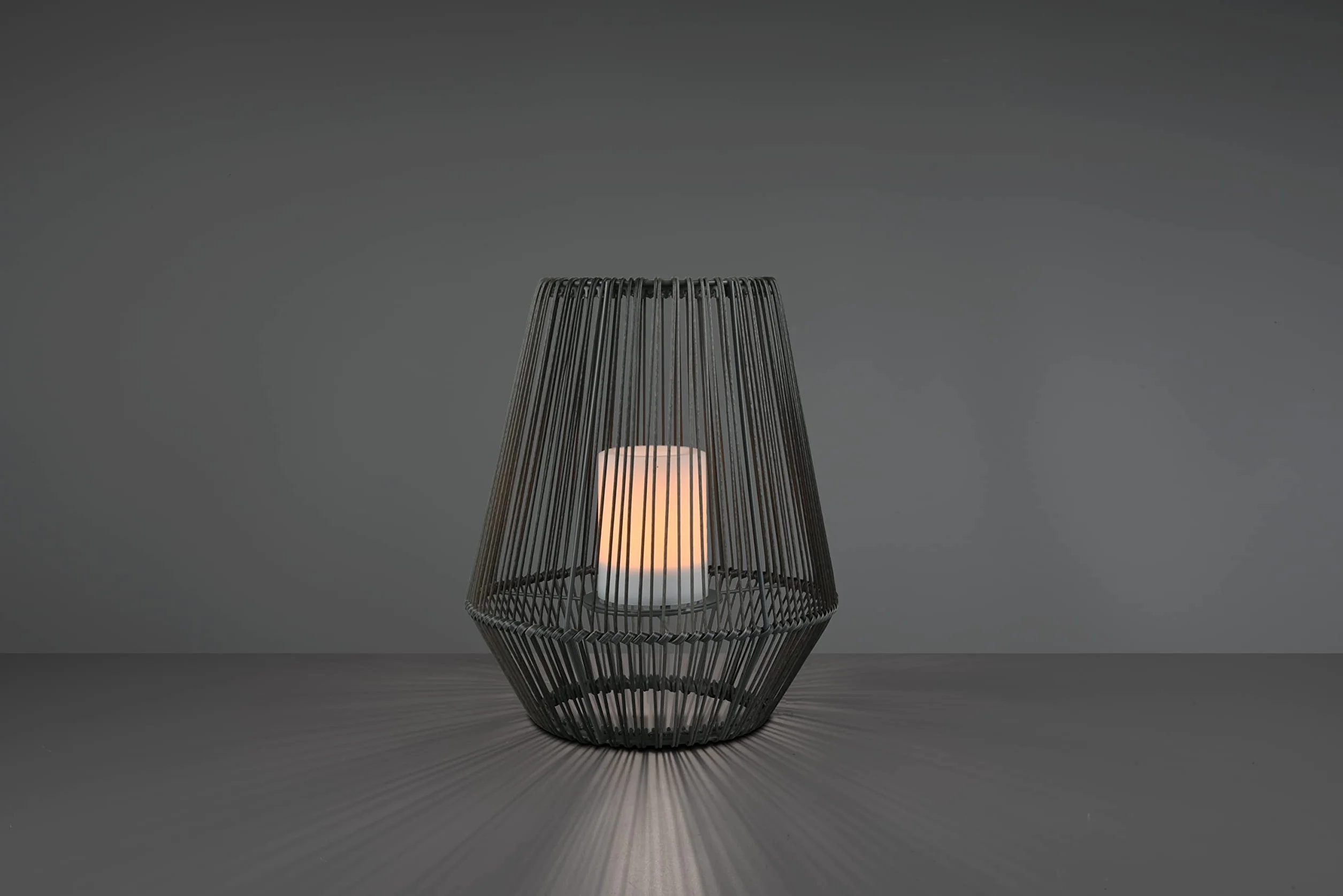Reality Lampe de table Mineros LED Gris