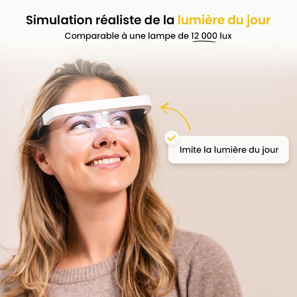 BrellaVio Lunettes à lumière du jour Pro 12 000 lux LED sans UV