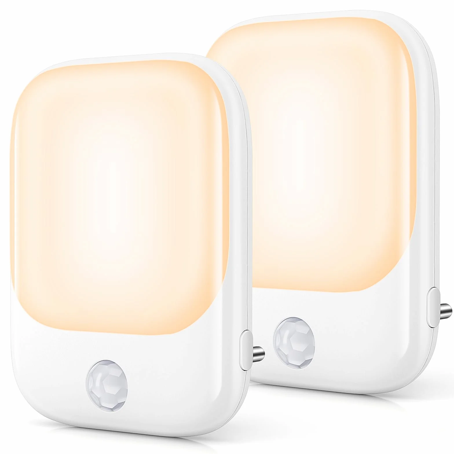 Lot de 2 Veilleuses LED, Veilleuse Prise Electrique avec 5 Niveaux Luminosités et Capteur de Crépuscule