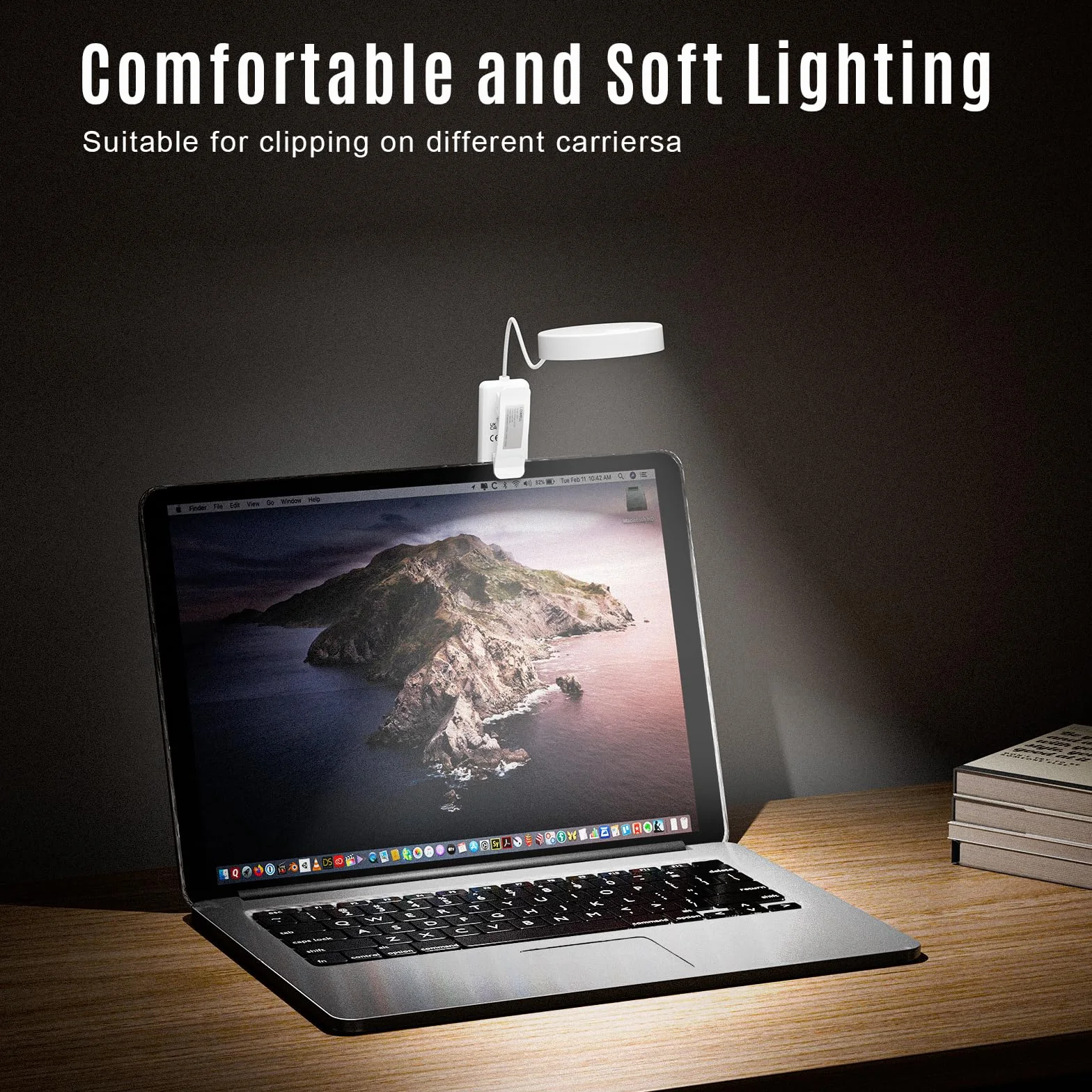 Lampe de Lecture 31 LED, Liseuse Lampe Clip Rechargeable, Protection des Yeux, 3 Températures de Couleur, Gradation Continue, Angle Flexible 360°