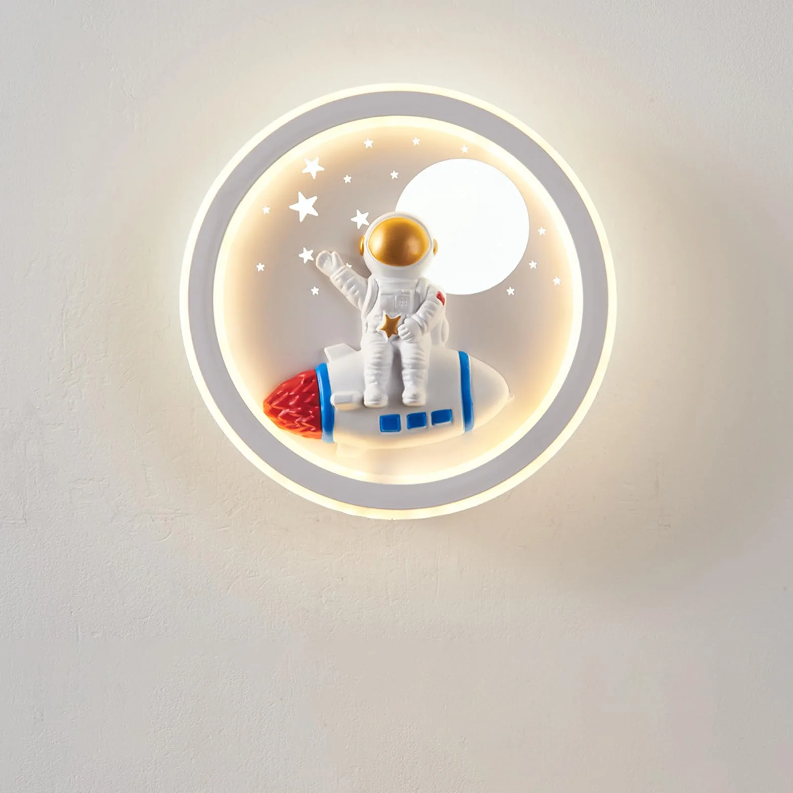 LED Applique Murale 24W Moderne Astronaute 220V 3 Température de Couleur 3000K 4000K 6000K
