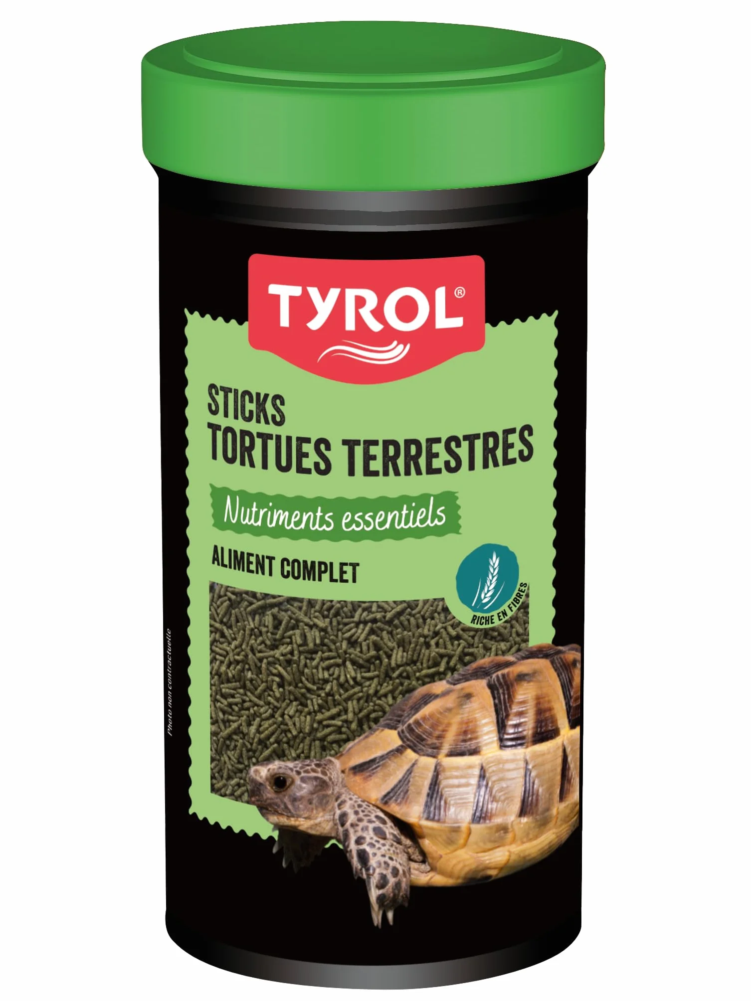 Tyrol Sticks Tortues Nourriture Tortue Terrestre Aliment Complet Riche en Fibres Vitamines 250ML