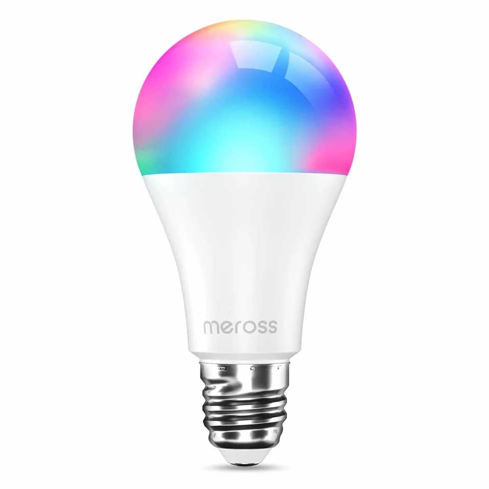 Meross Ampoule Connectée WiFi LED Intelligente E27 Dimmable Multicolore 2700K-6500K Compatible Alexa Google Home