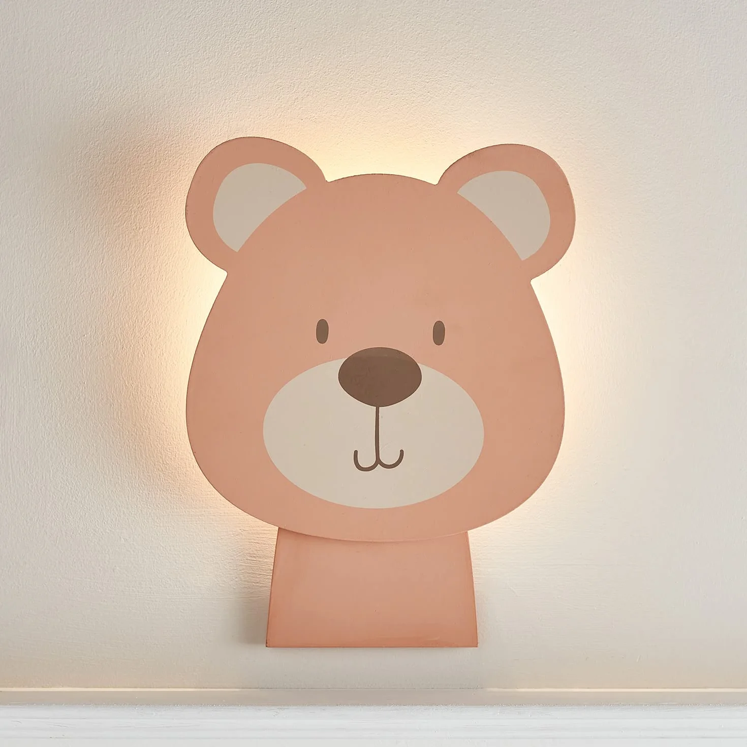 Applique Murale Enfant Ours LED Blanc Chaud Piles Intérieur