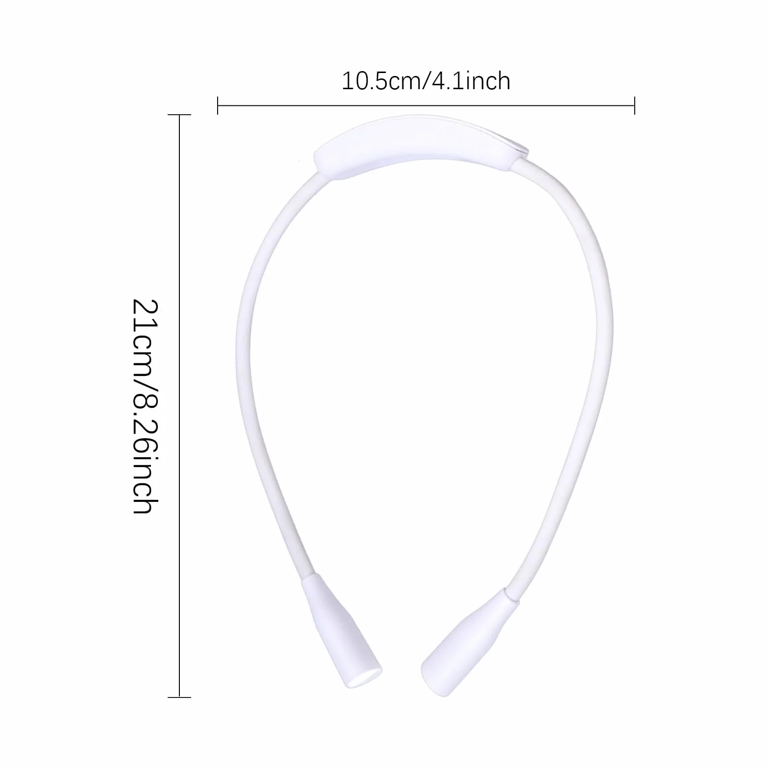 Lampes de lecture pour le cou LED rechargeable USB protection des yeux bras pliables