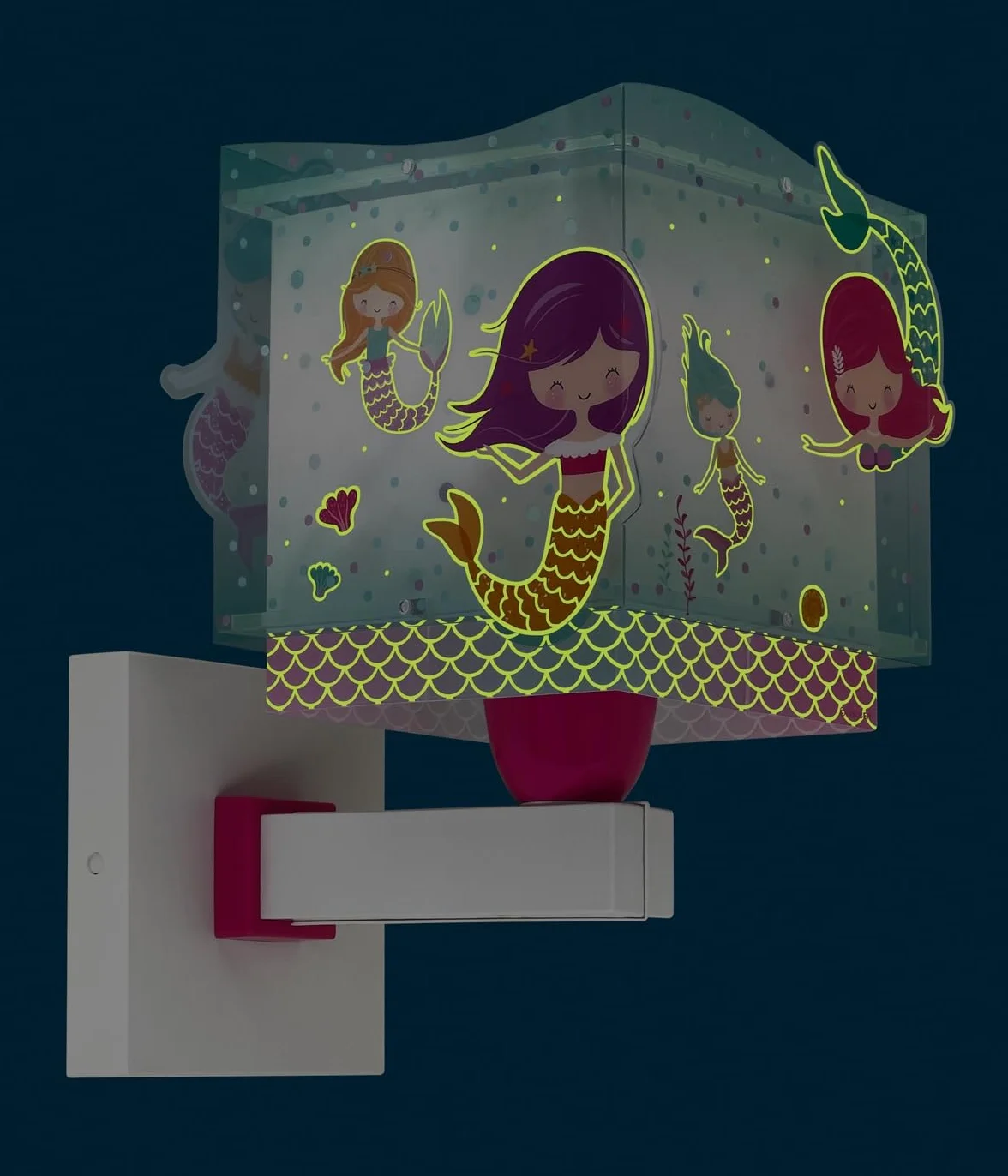 Dalber Applique murale Sirènes Mermaids E27 Lumière chambre enfant