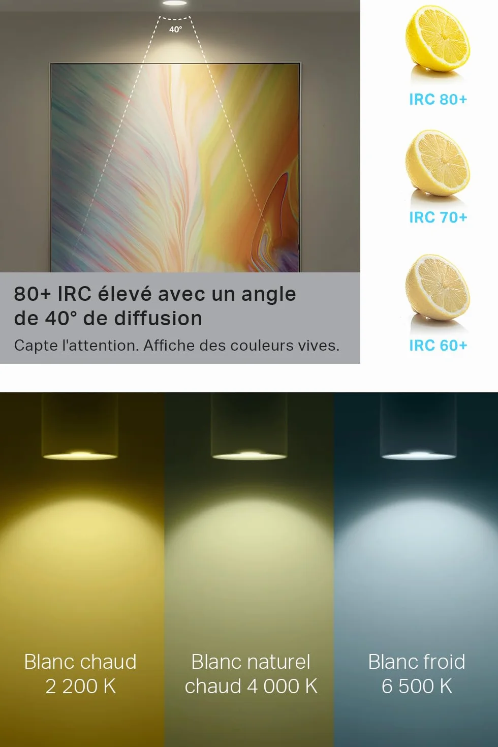 Tapo Ampoule Connectée WiFi LED GU10 Multicolore 2200K-6500K Dimmable 350 Lumens 3.7W L630 2-pack