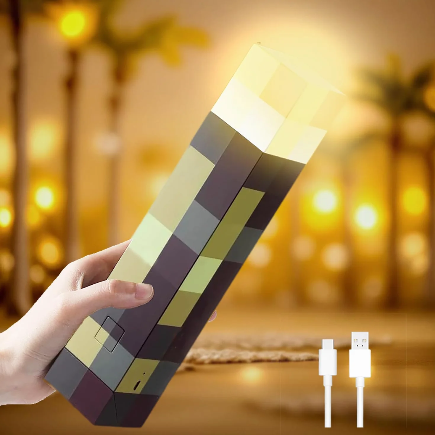Lampe murale LED rechargeable USB portable jaune