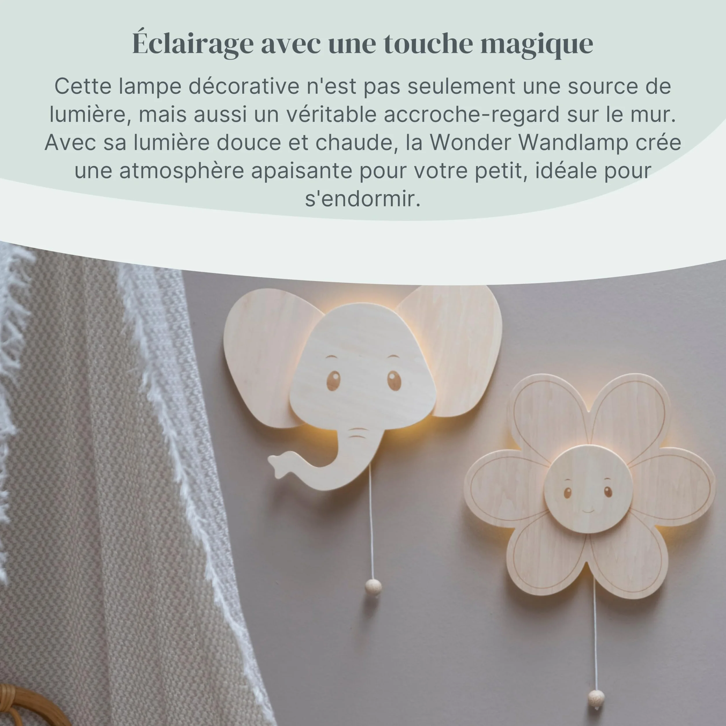 Applique Murale fleur Wonder Marron 27x30 cm