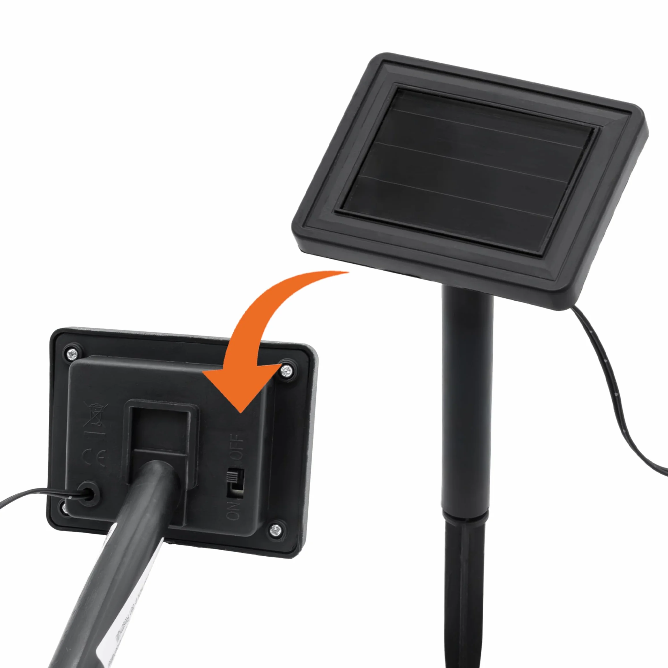 Spetebo Ensemble de 4 éclairages LED solaires pour fleurs en pot - Guirlande décorative jardin