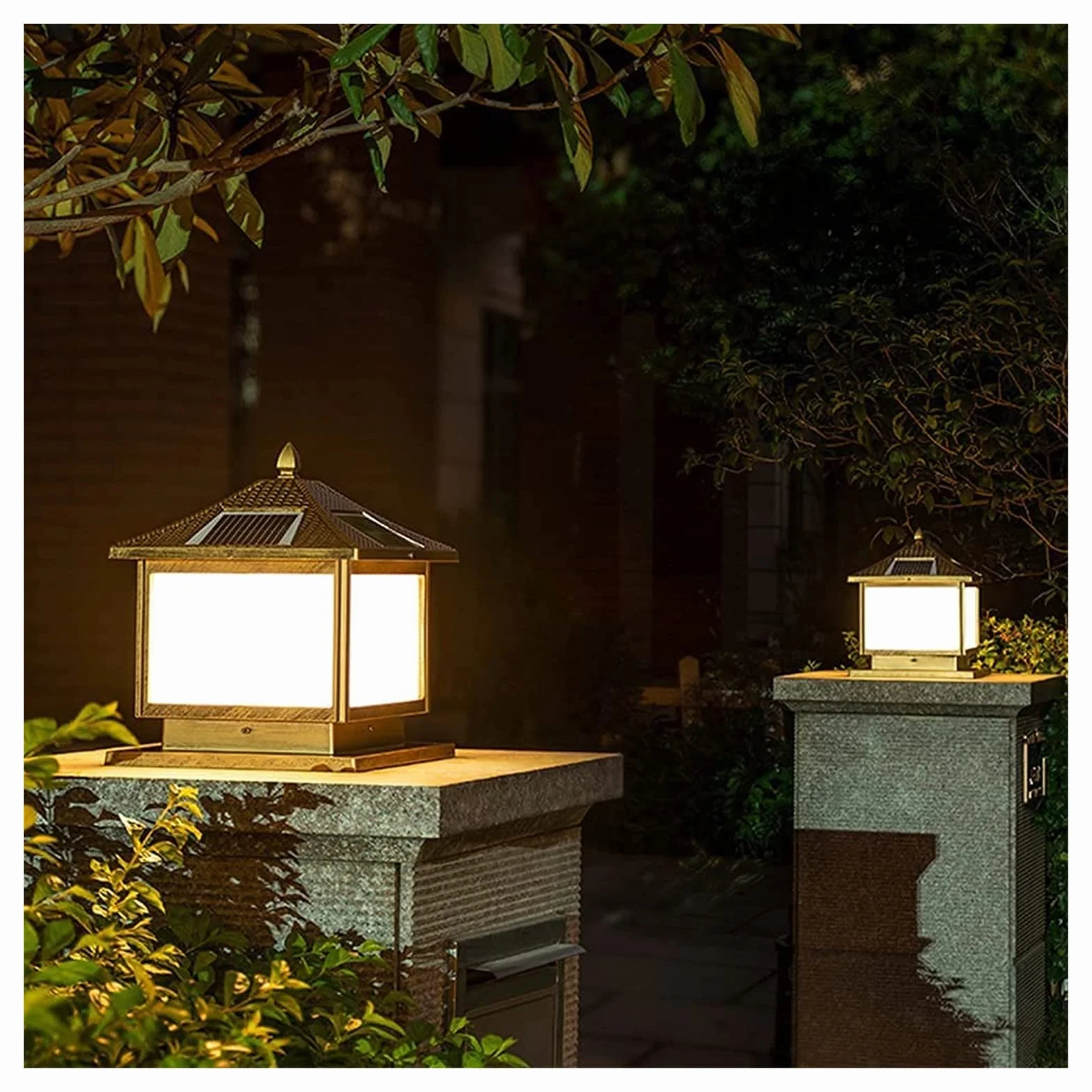 Lampadaire D'Extérieur Solaire Aluminium Hauteur 35 Cm