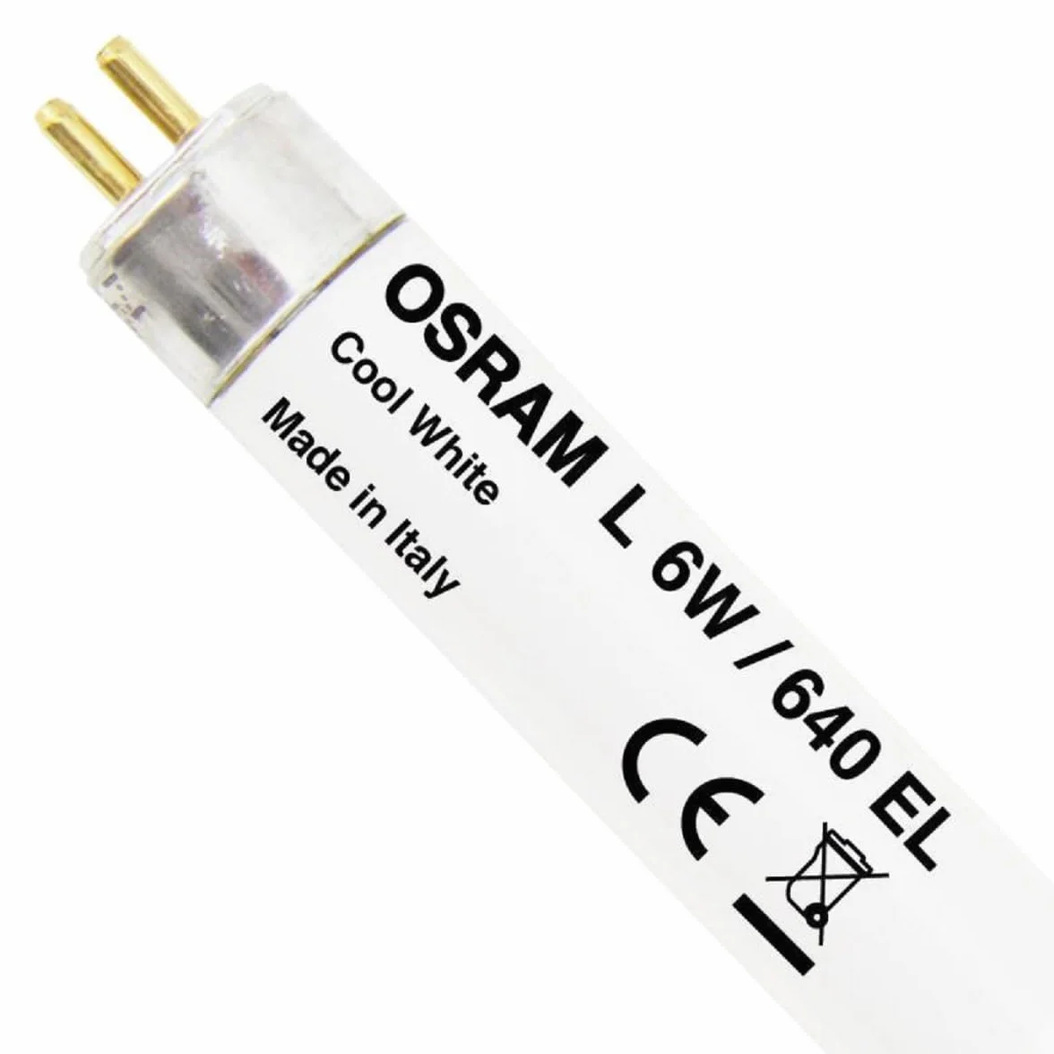 Osram T5 Basic Short 6W G5 Cool White Fluorescent Bulb 270Lm 5000H