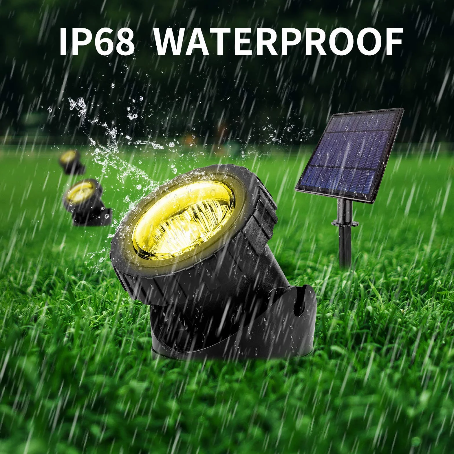 Lampes Solaires de Bassin LED Submersibles RGB IP68 Étanche Extérieur Jardin Piscine (5 Lumières)