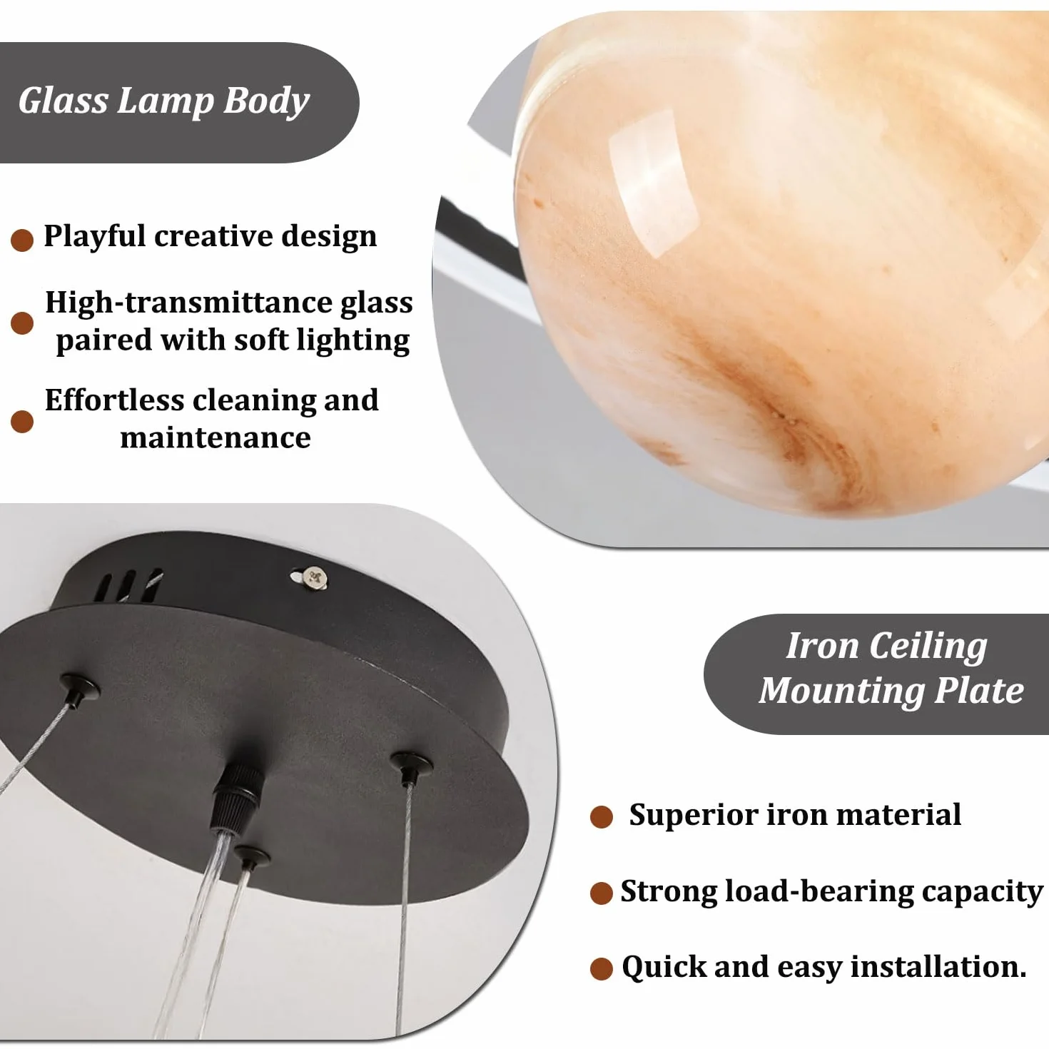 Acrylique Pendentif Astronaute Lampe Suspendue Led Lustre Chambre Enfants Espace Étoile Plafond Intérieur