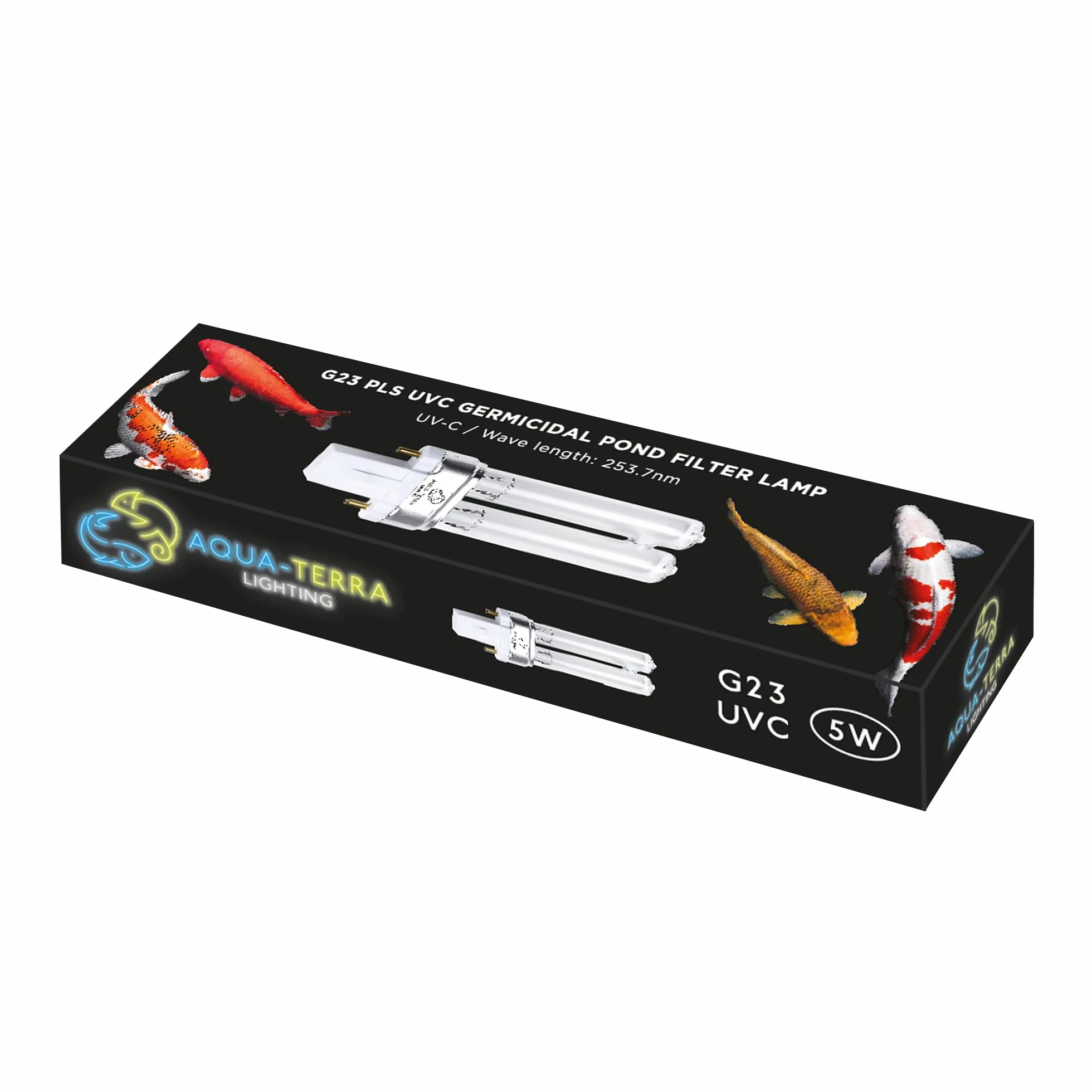 Ampoule UVC 5 W G23 2 broches PLS pour filtre de bassin et clarificateur