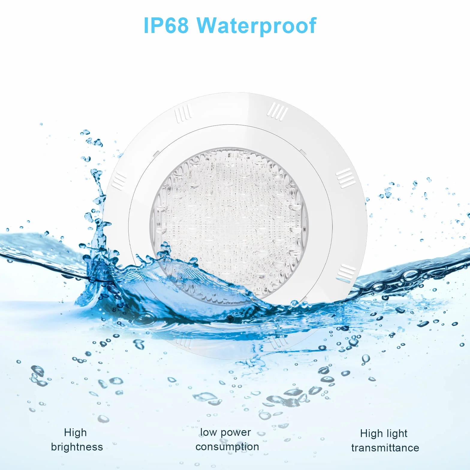 Lampe Piscine LED PAR56 38W IP68 RGB Submersible 12V DC/AC avec Télécommande