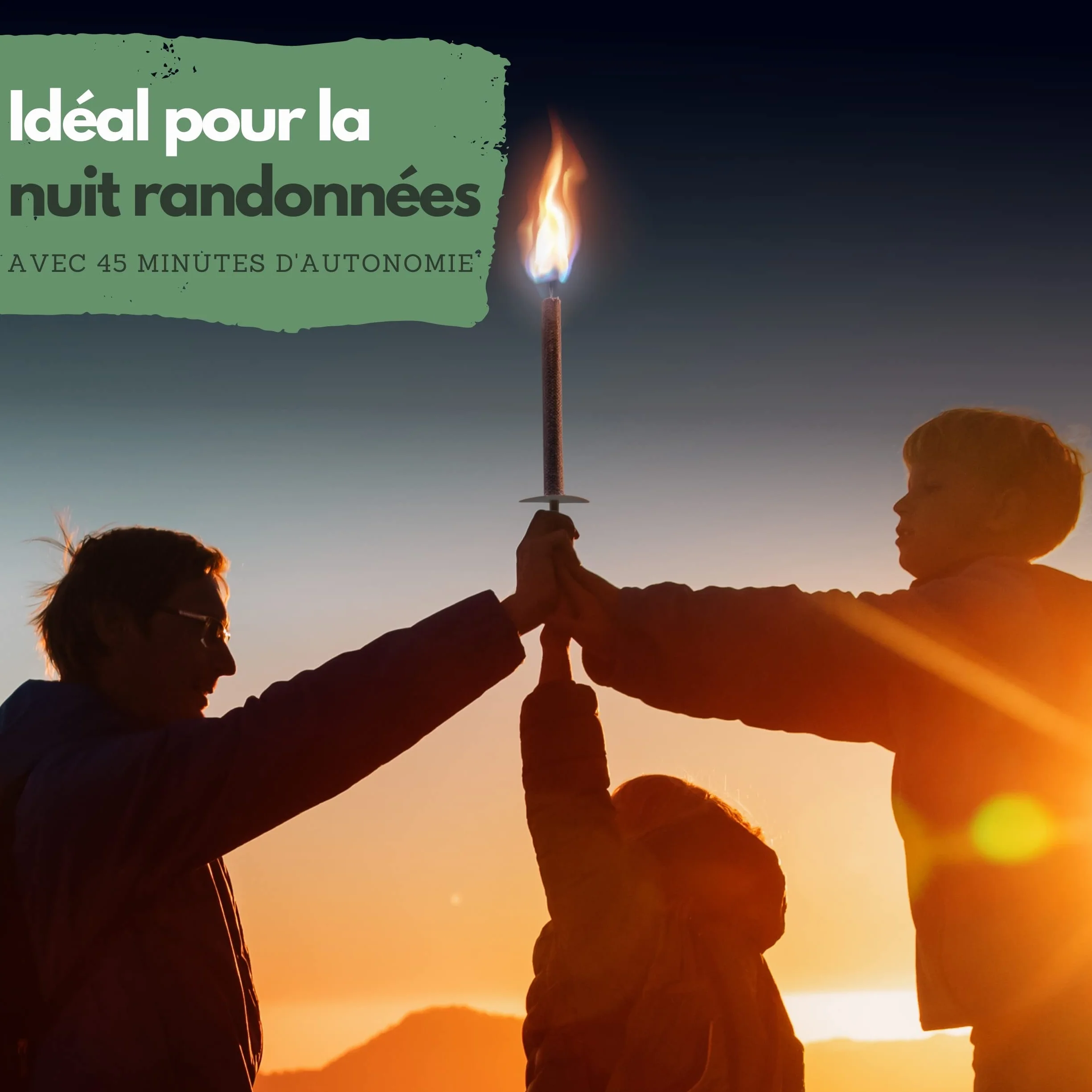 Panteer Torche en cire naturelle 45 minutes Fabriqué en Allemagne