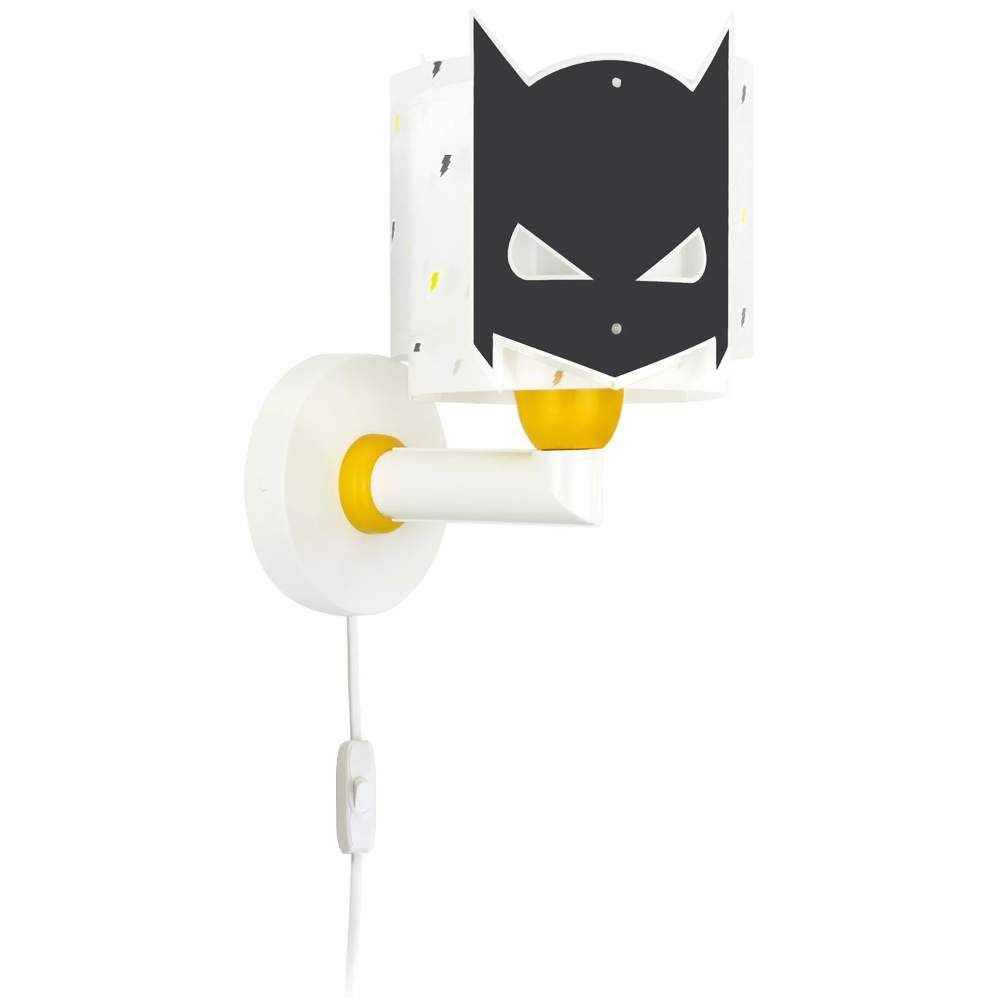 Dalber Applique Murale Enfant Super-héros Noir