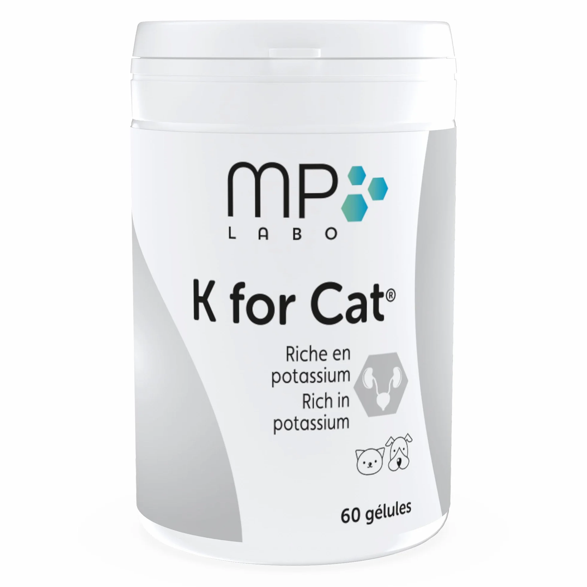 MP Labo K for Cat 60 Gélules Riche en Potassium pour Chien et Chat