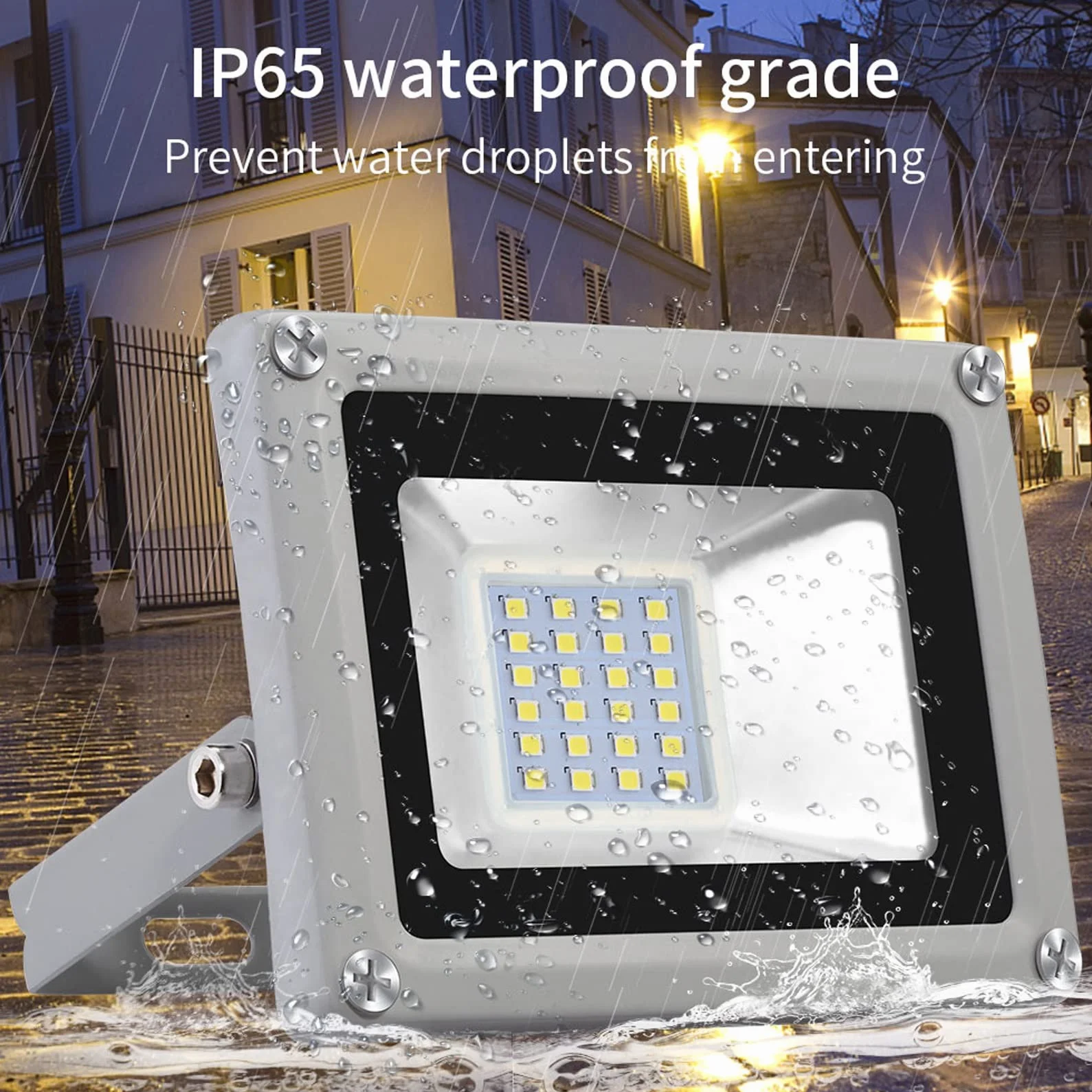 Projecteur LED 10 W 12-24 V CC IP68 Éclairage Extérieur Étanche