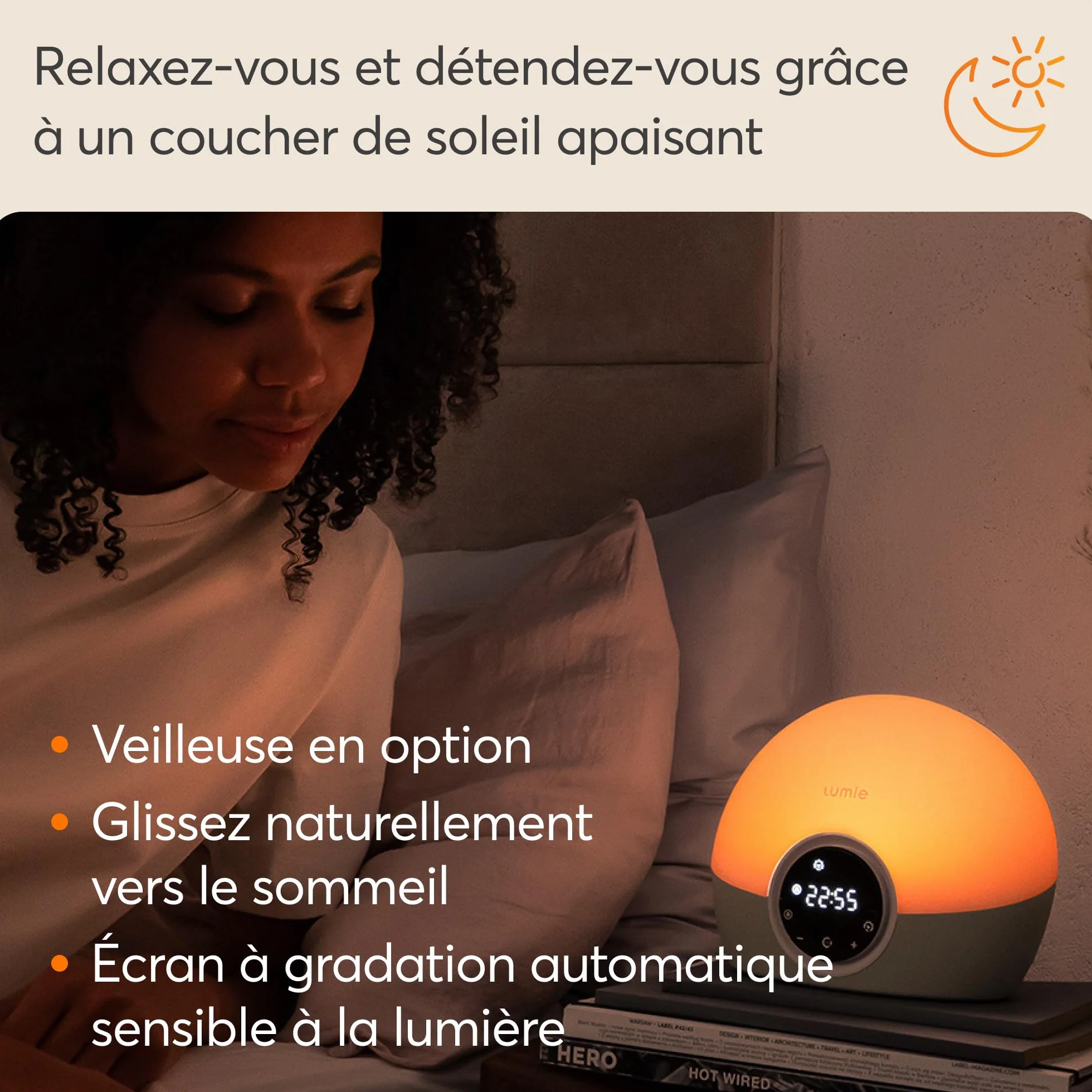 Lumie Bodyclock Spark 100 Réveil Simulateur d’Aube Crépuscule Plastique