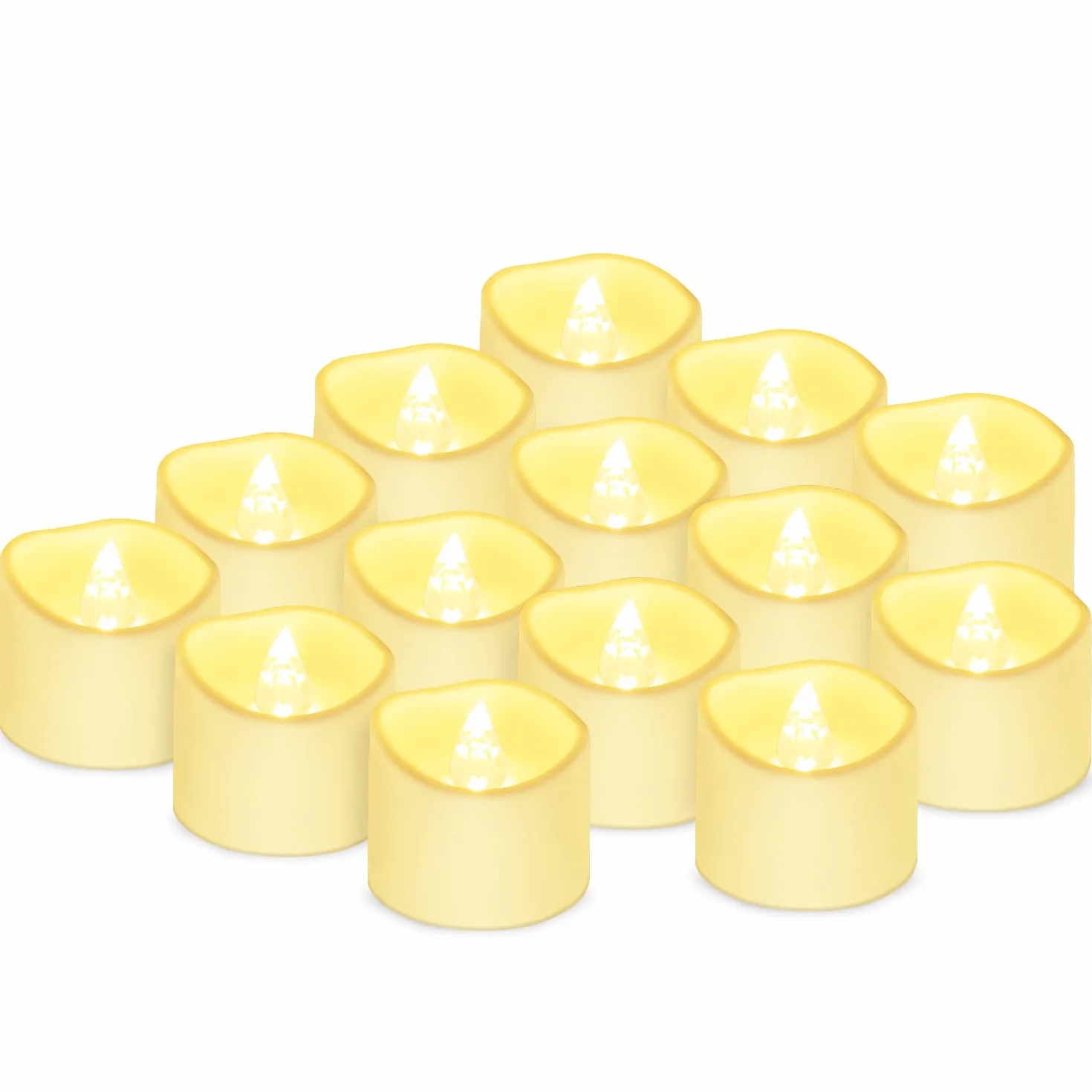Bougies LED Flamme Vacillante 14 pcs Bougies électriques Noël Arbre Mariage