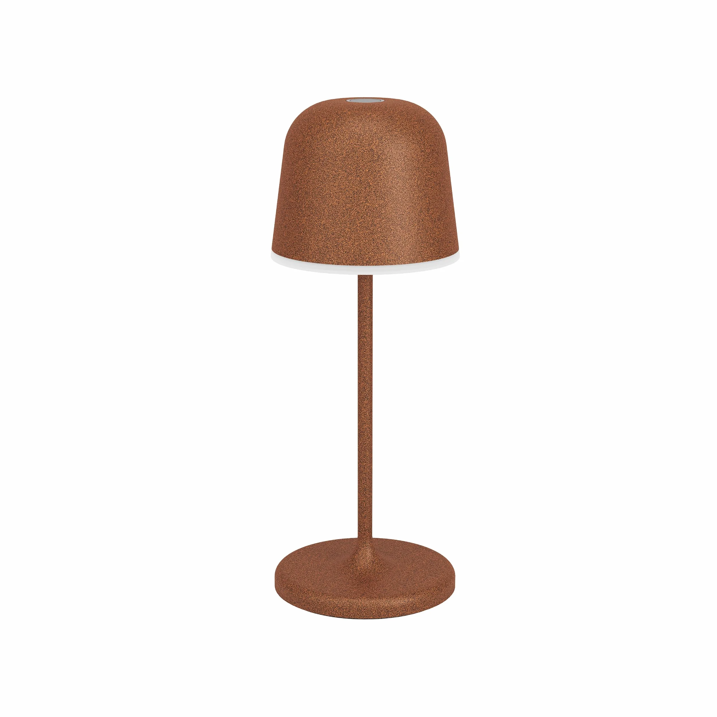 Eglo Lampe de table extérieure LED sans fil Mannera-S, rechargeable tactile, IP54, aluminium, acier brun rouille