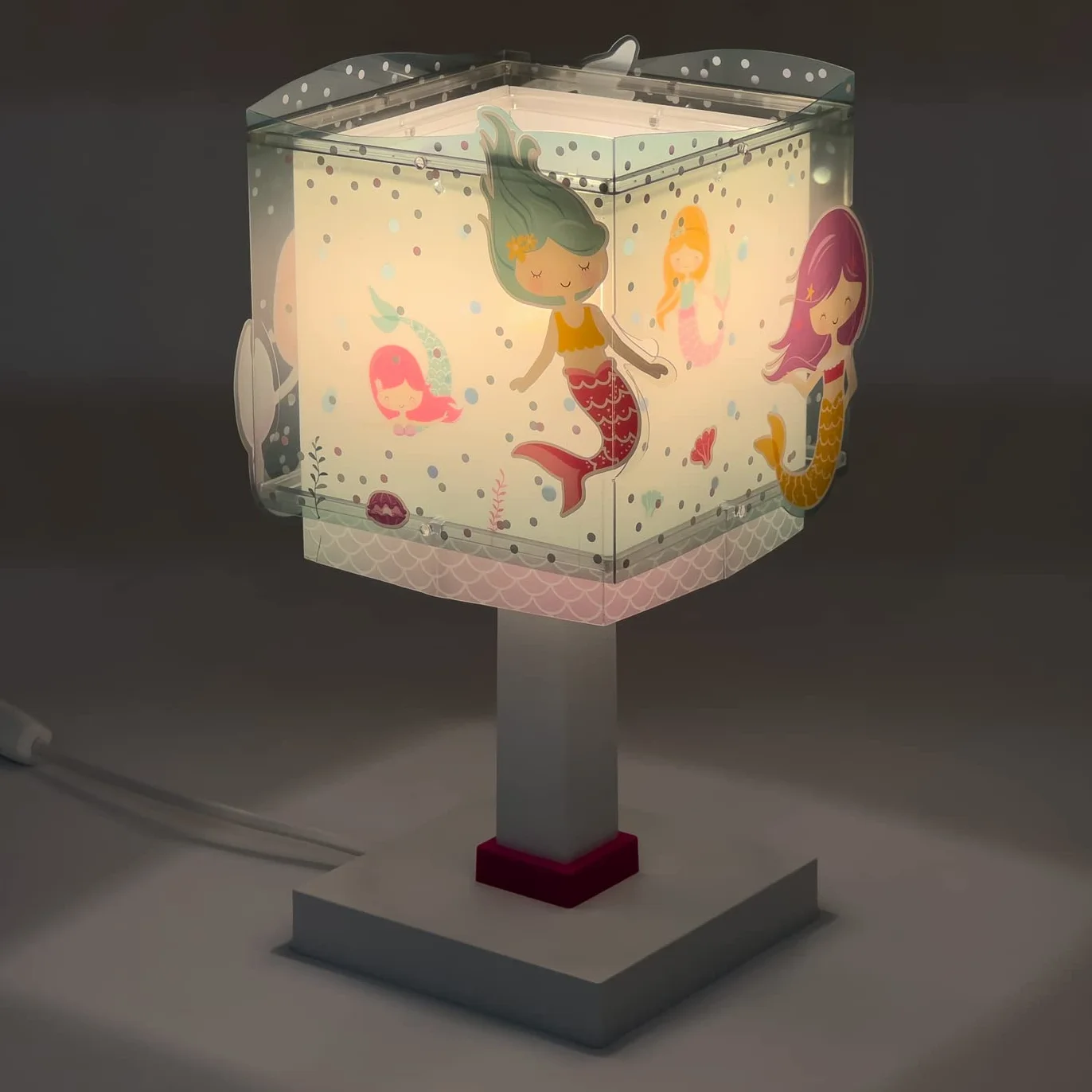 Dalber lampe de chevet enfant Sirènes Mermaids E14 Turquoise