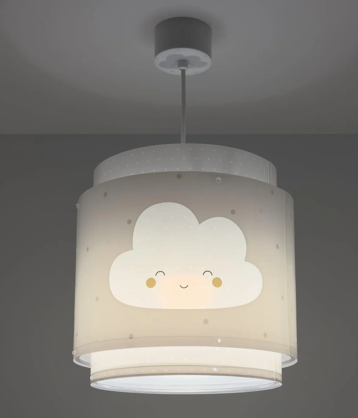 Dalber Lampe Suspension Nuage Gris E27 Chambre Enfants